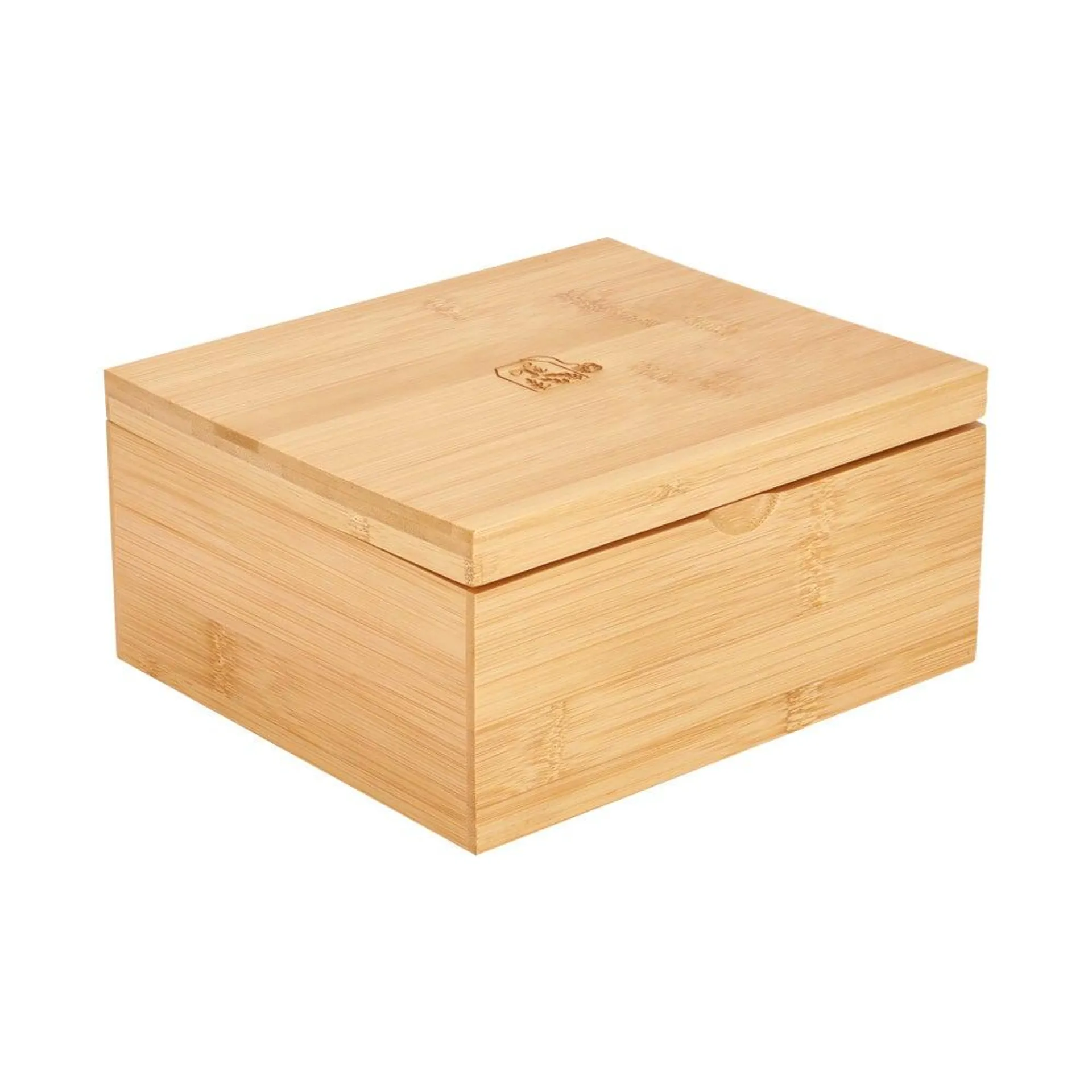 Caja para bolsas de té de madera 19x16,5x9 cm