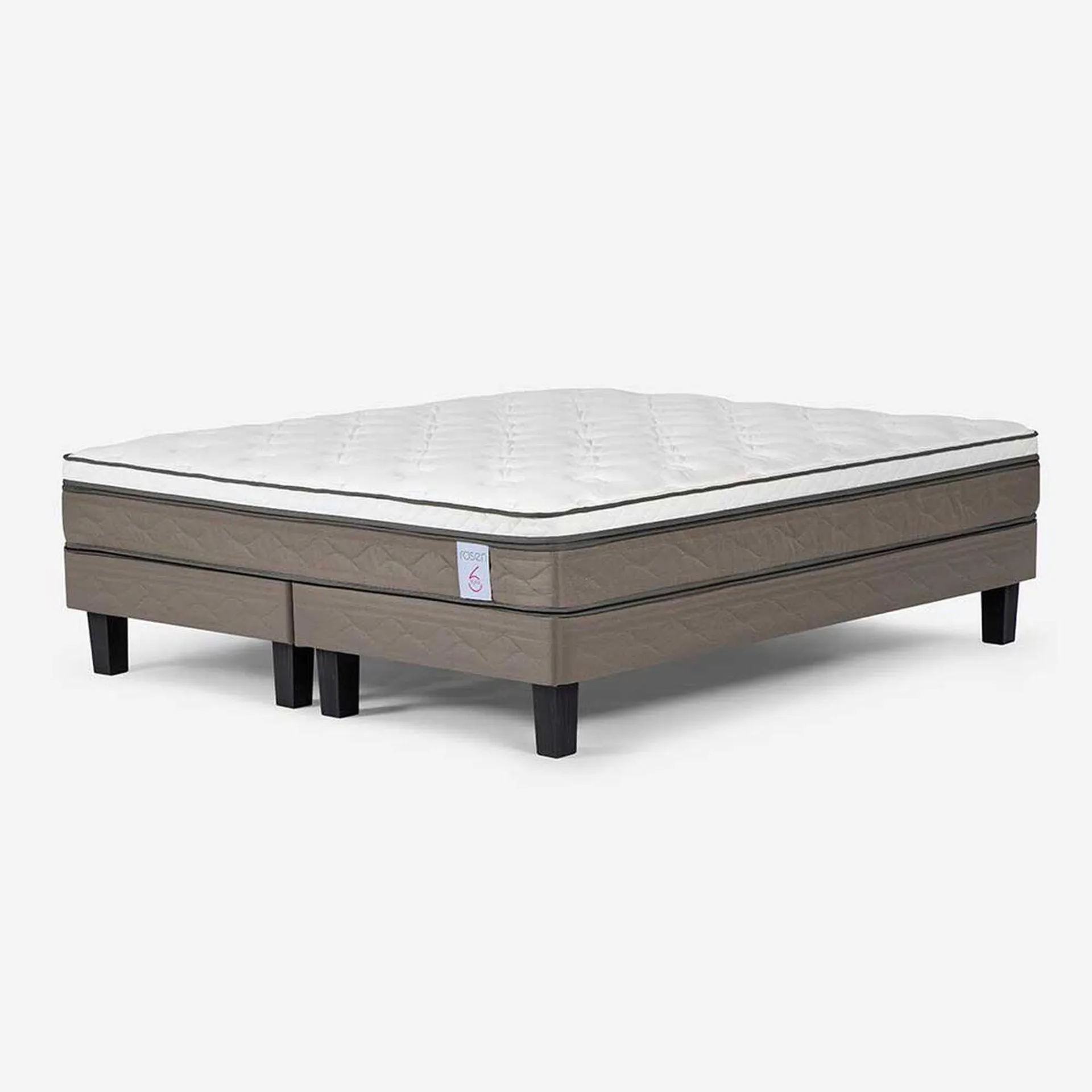 Cama Europea Rosen Base Dividida King New Style 6