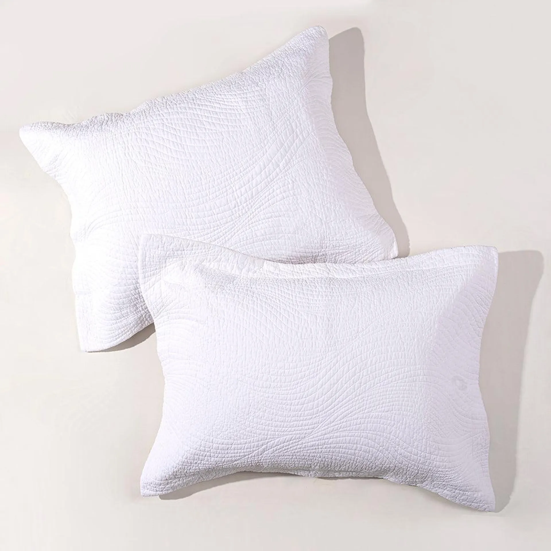 Set 2 Fundas Almohadas Slate 50x70cm Blanco