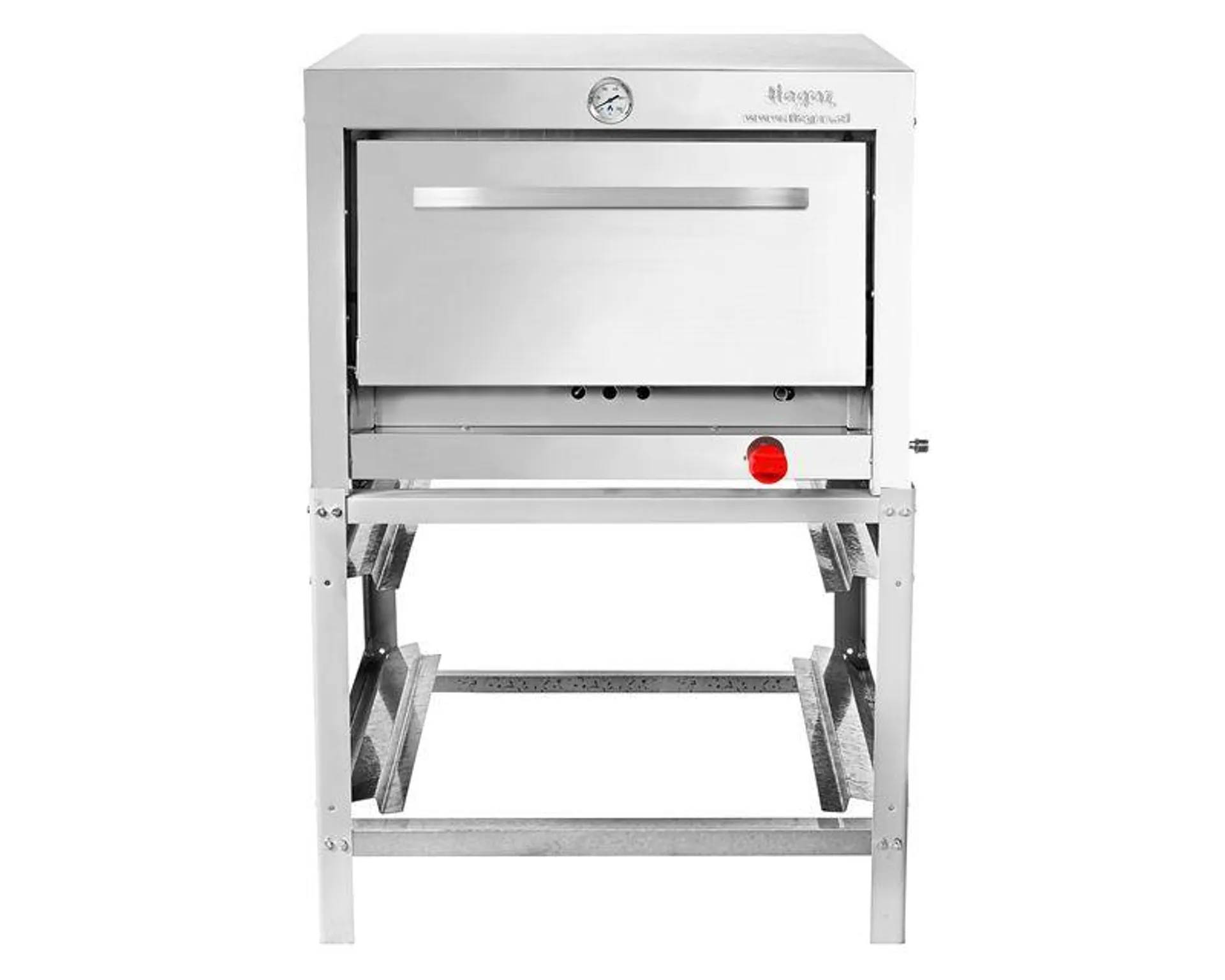 Horno 1 cámara inox. semi industrial 58x65 gas licuado