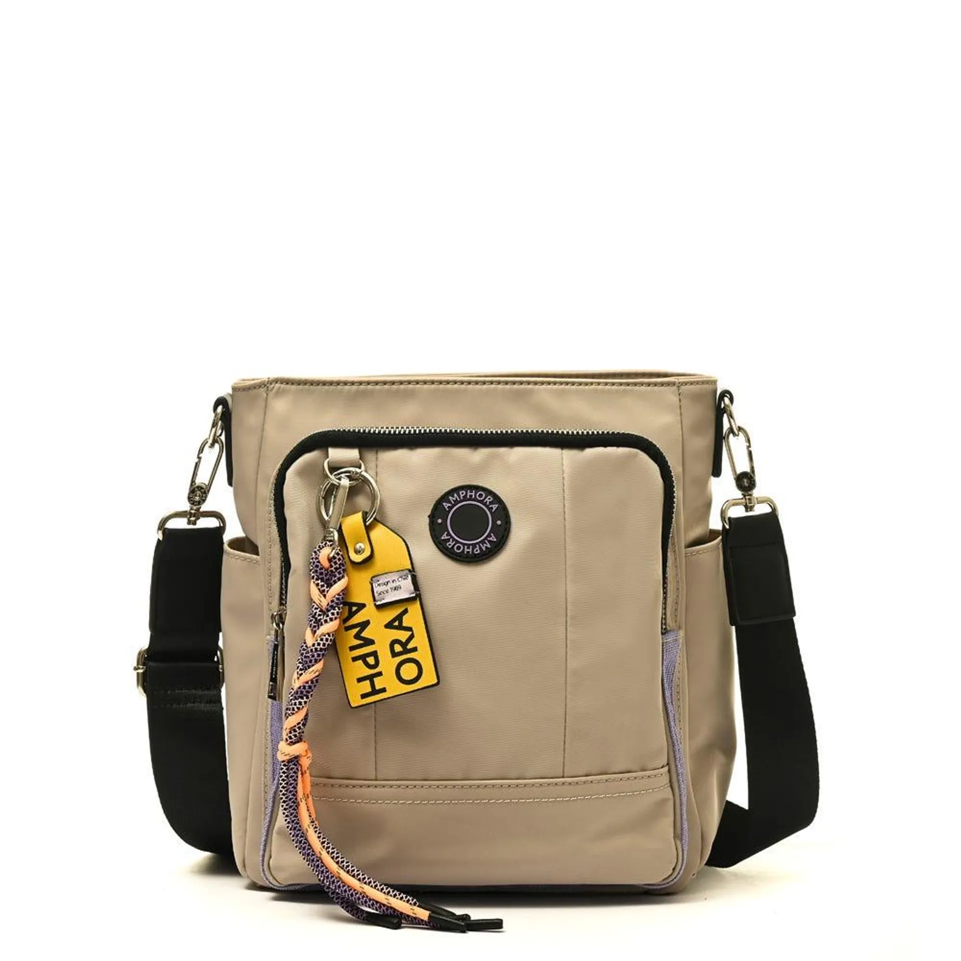 Cartera bandolera grande riz beige