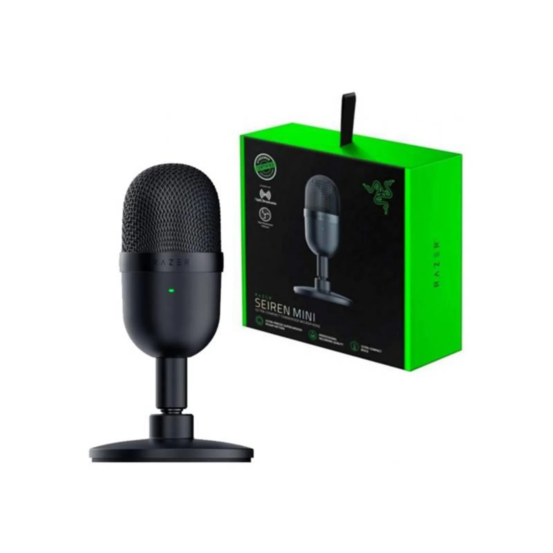 Micrófono Razer Seiren Mini USB Streaming Negro