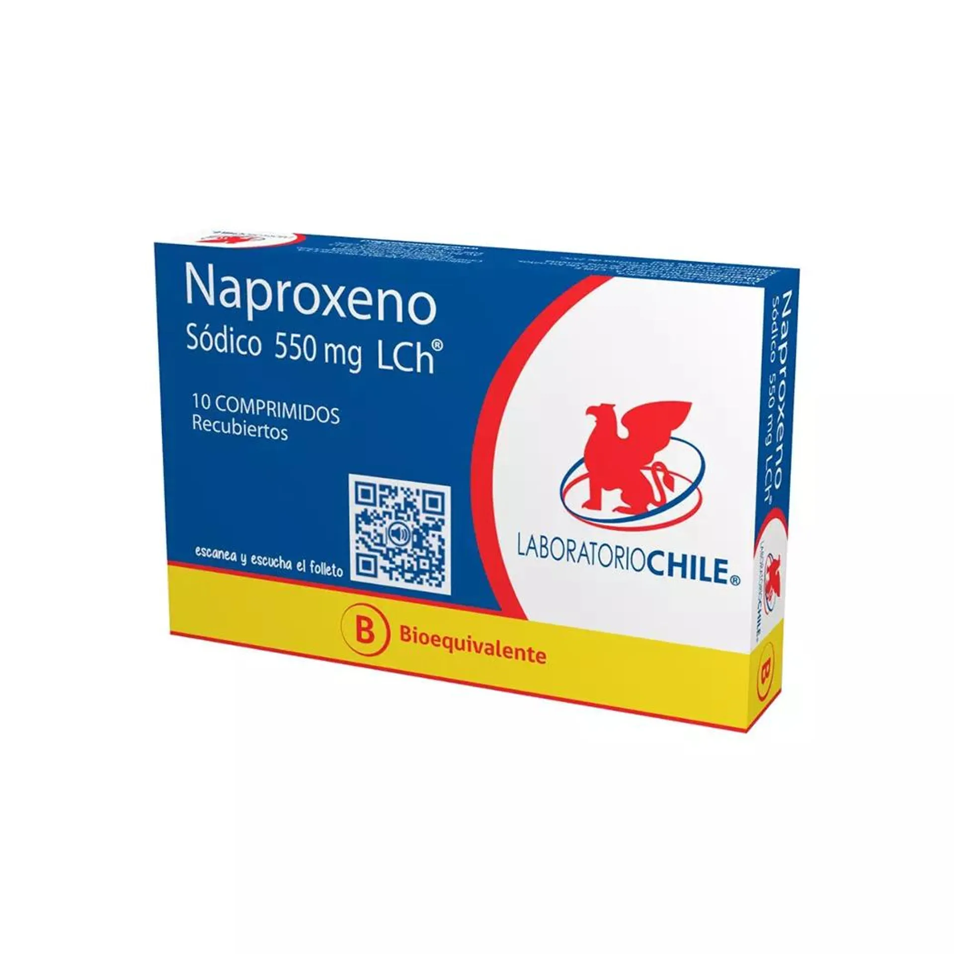 Naproxeno (B) 550mg 10 Comprimidos Recubiertos