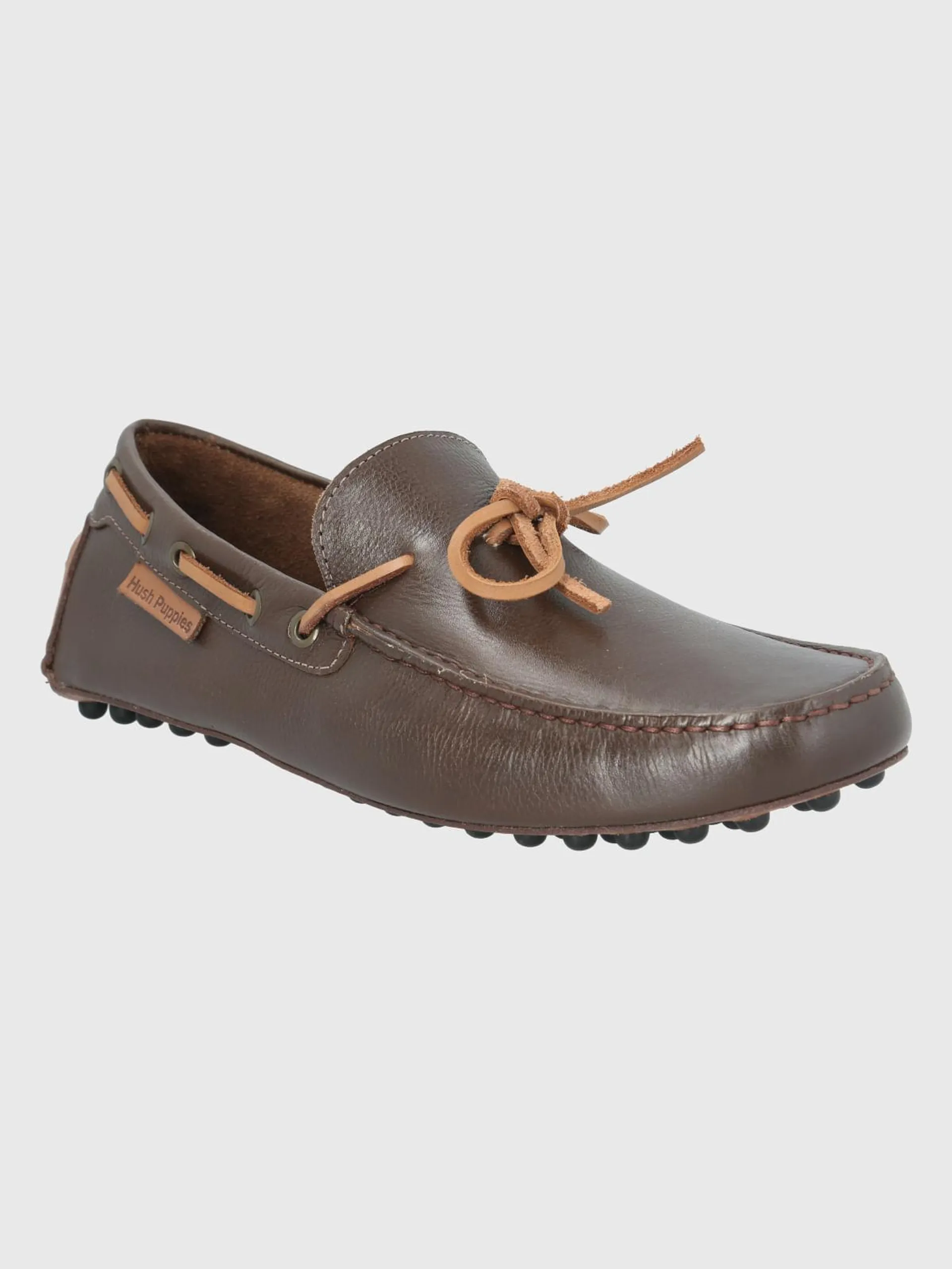 Mocasin Cuero Hombre Oley Café Oscuro