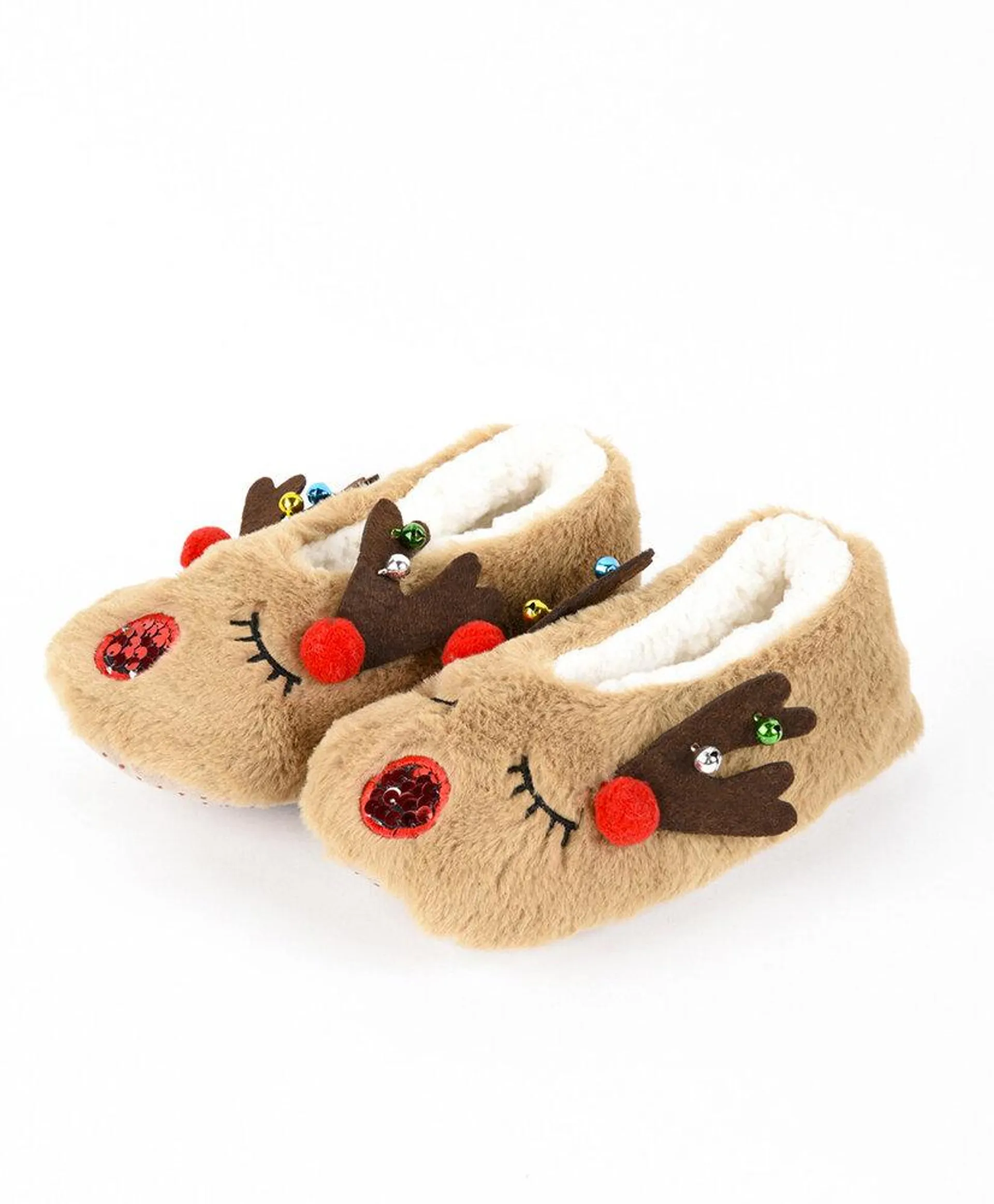 Pantufla infantil navidad reno