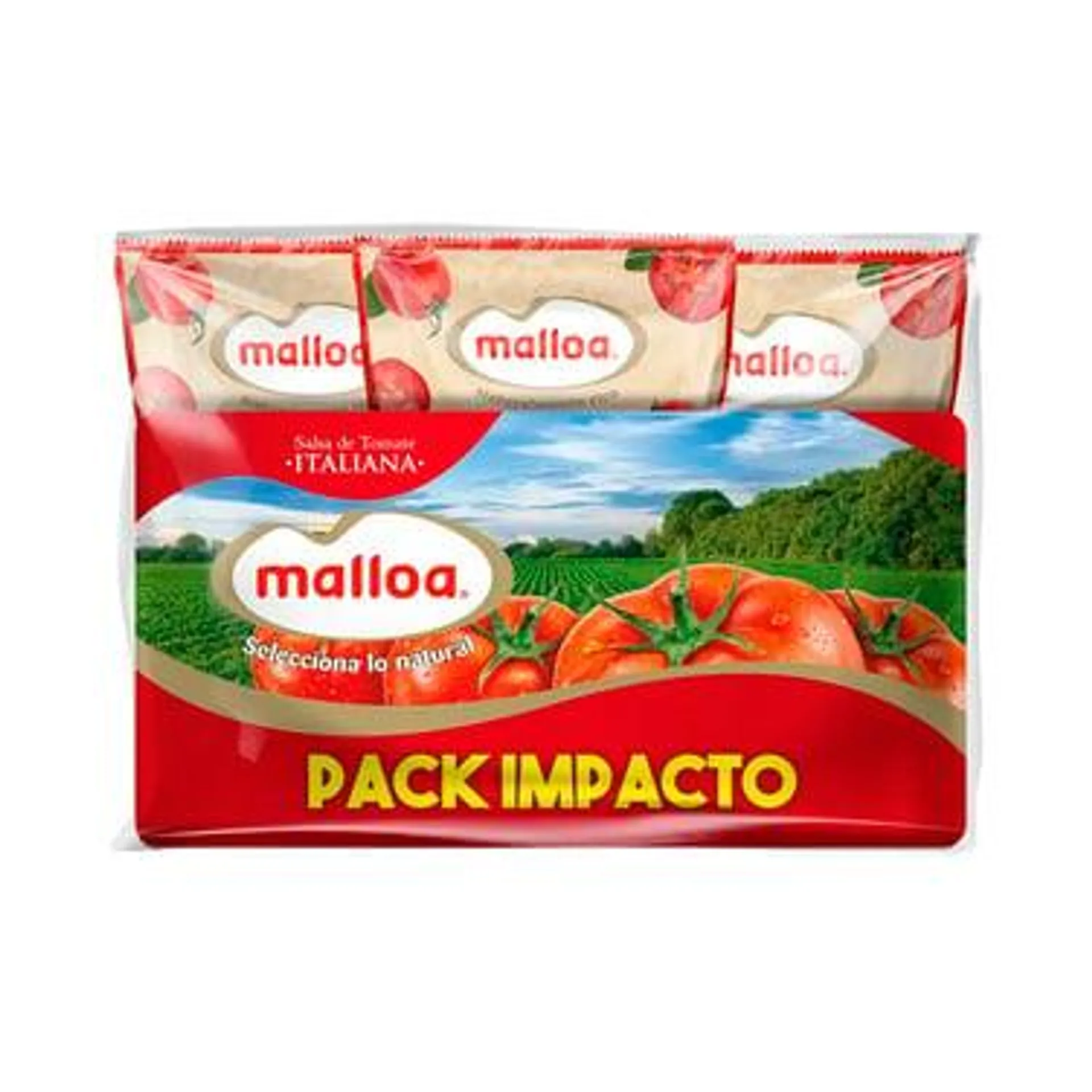 Pack Salsa Tomates Malloa 6 x 200 grs