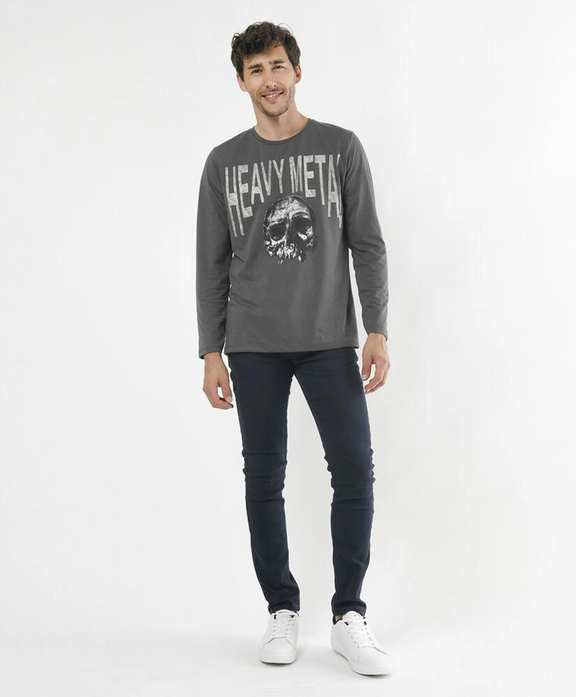 Jeans hombre liso skinny fit