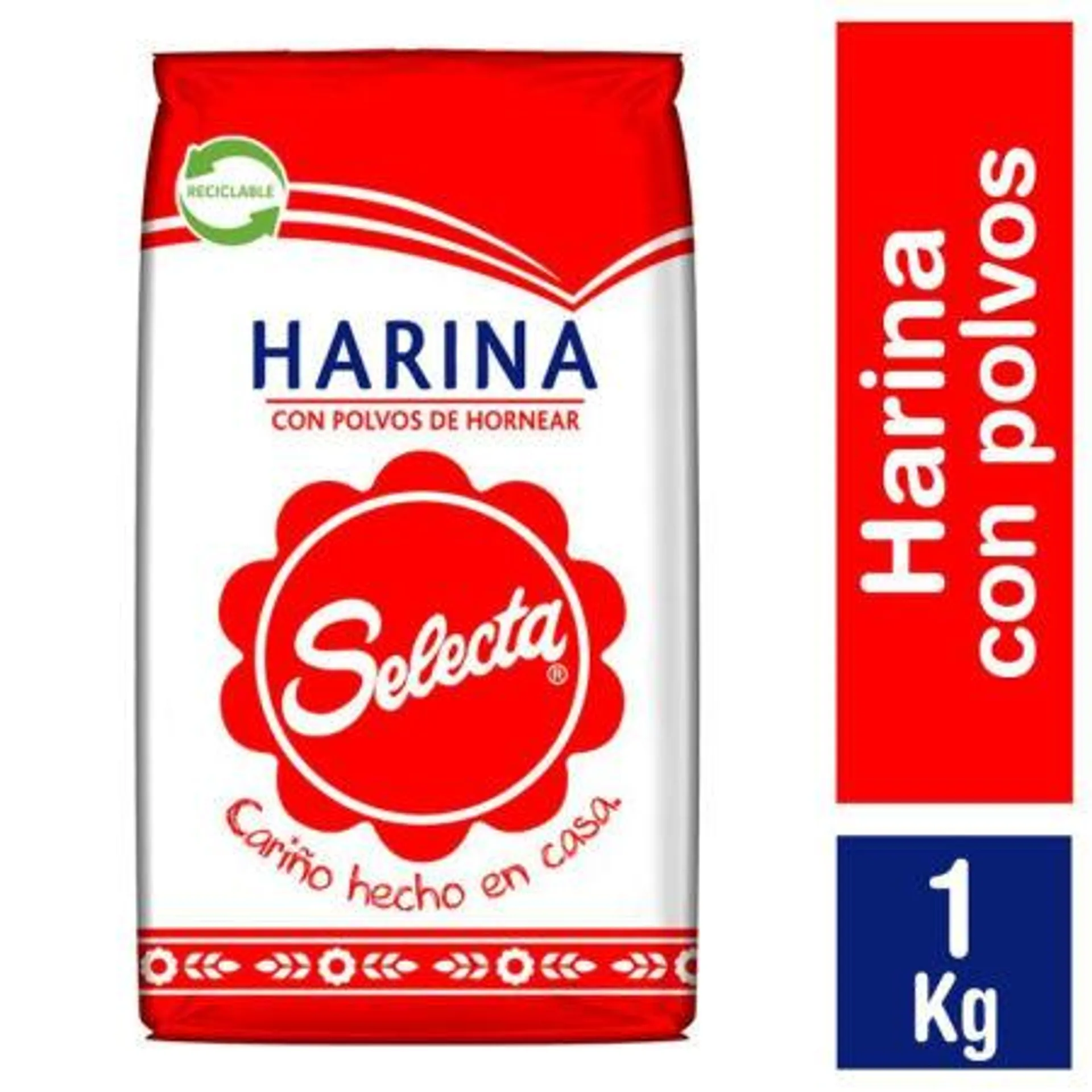 Selecta - Harina Con Polvos De Hornear, 1 Kg