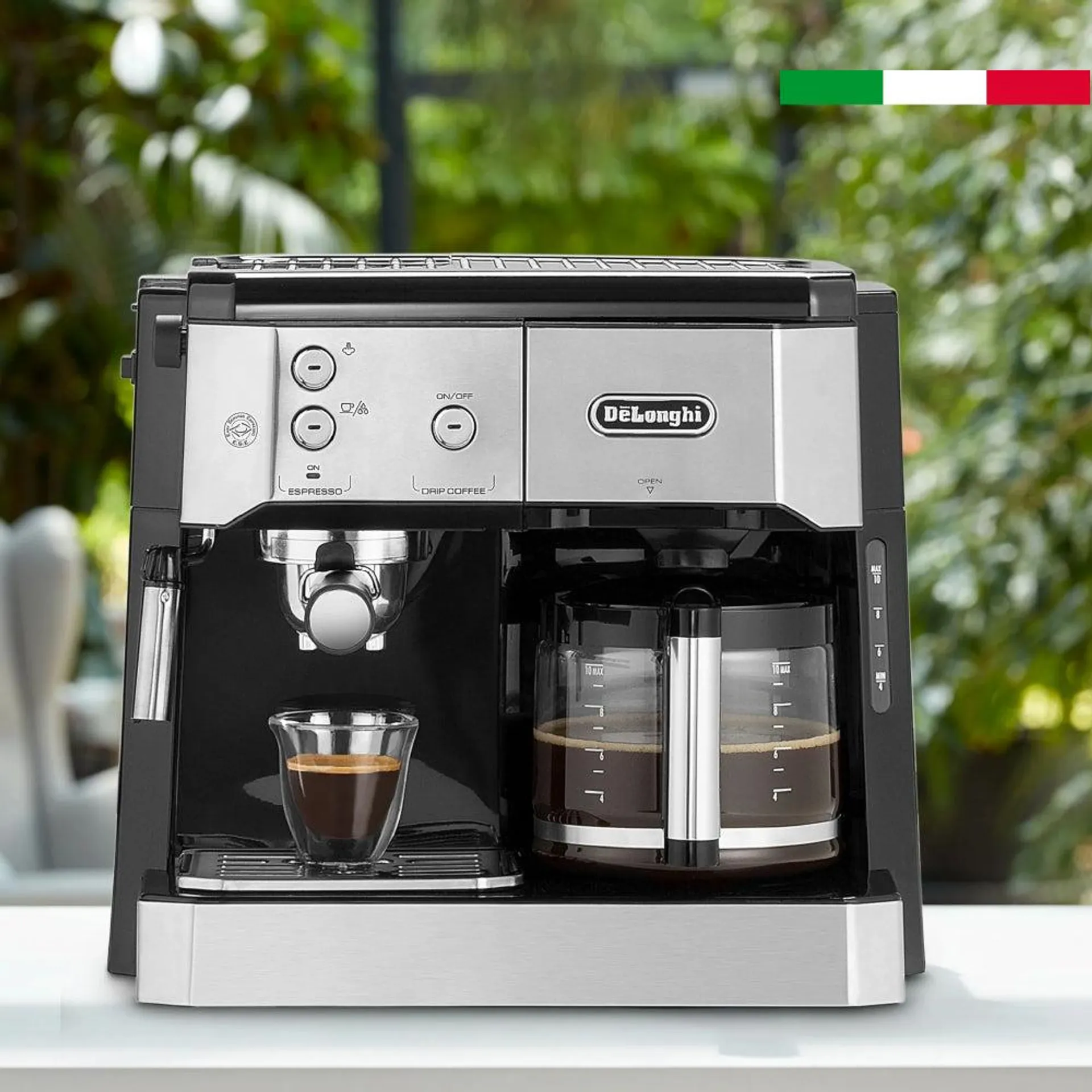 Cafetera Espresso Americana Combi BCO421.S Delonghi