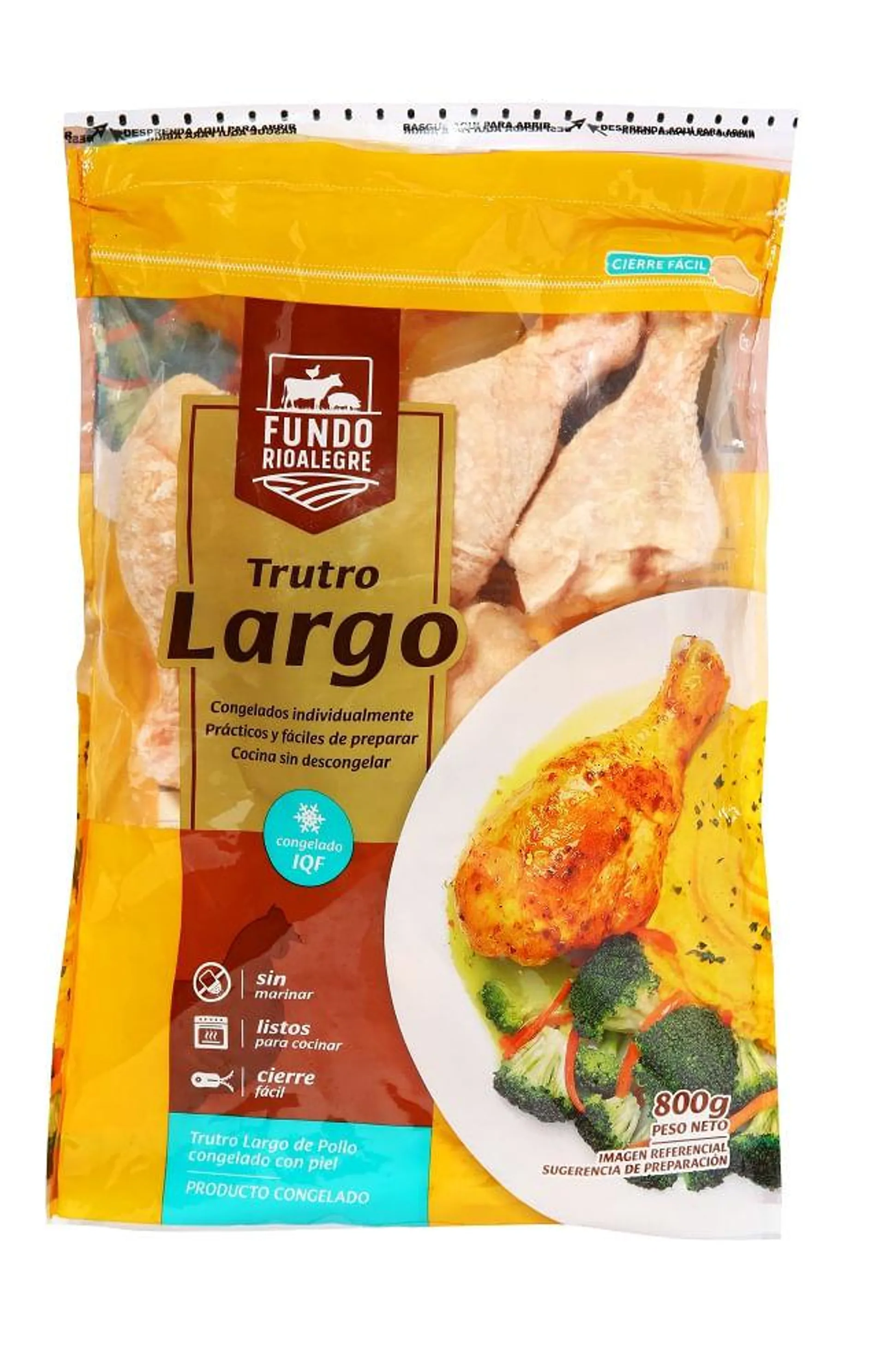 Trutro largo de pollo Fundo Río Alegre congelado 800 g