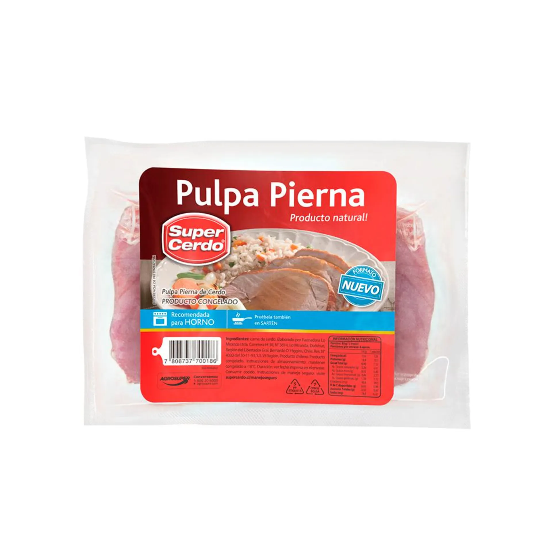Pulpa Pierna Super Cerdo 400 grs
