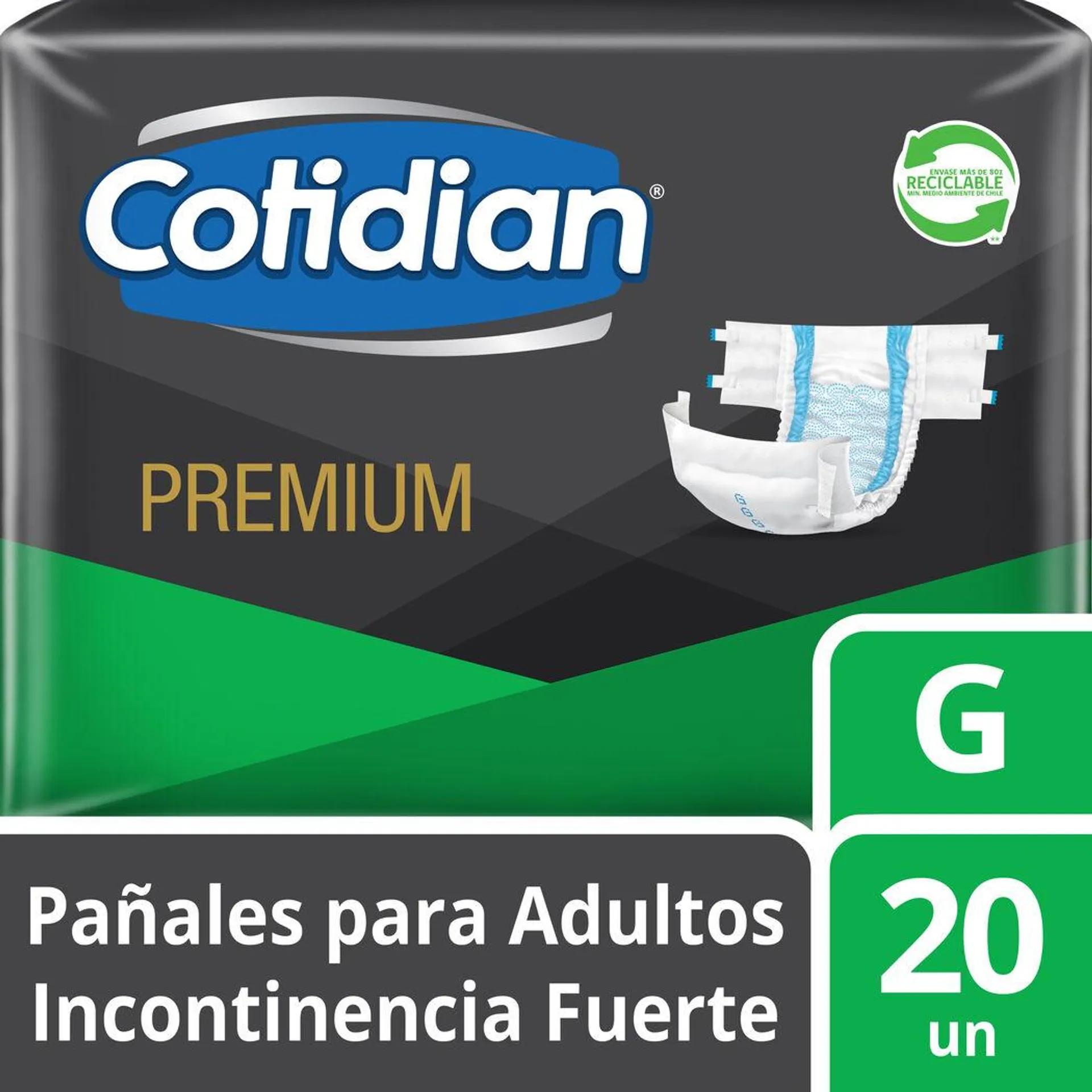 Pañal Cotidian Premium G Adultos