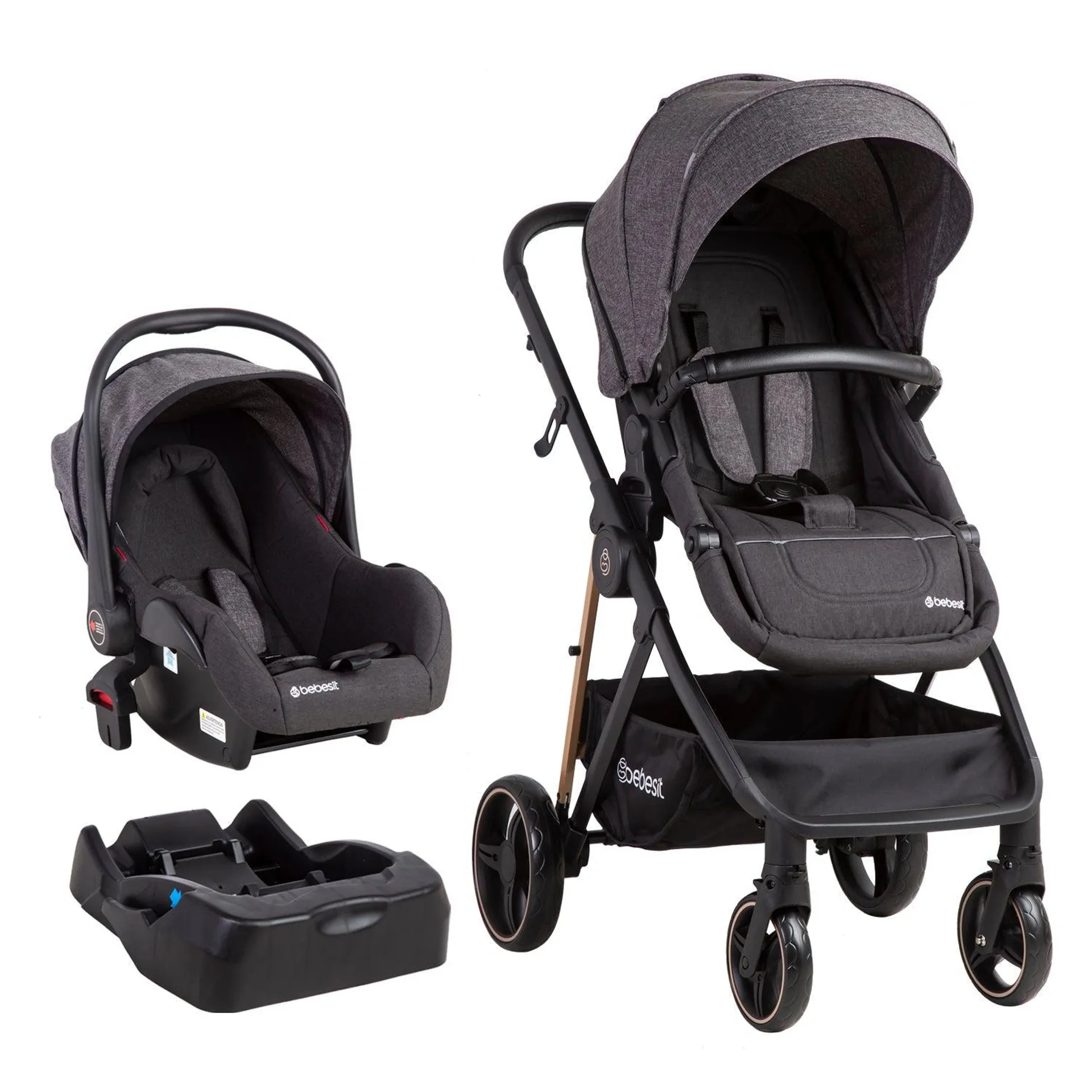 Coche Travel System Cosmos Negro