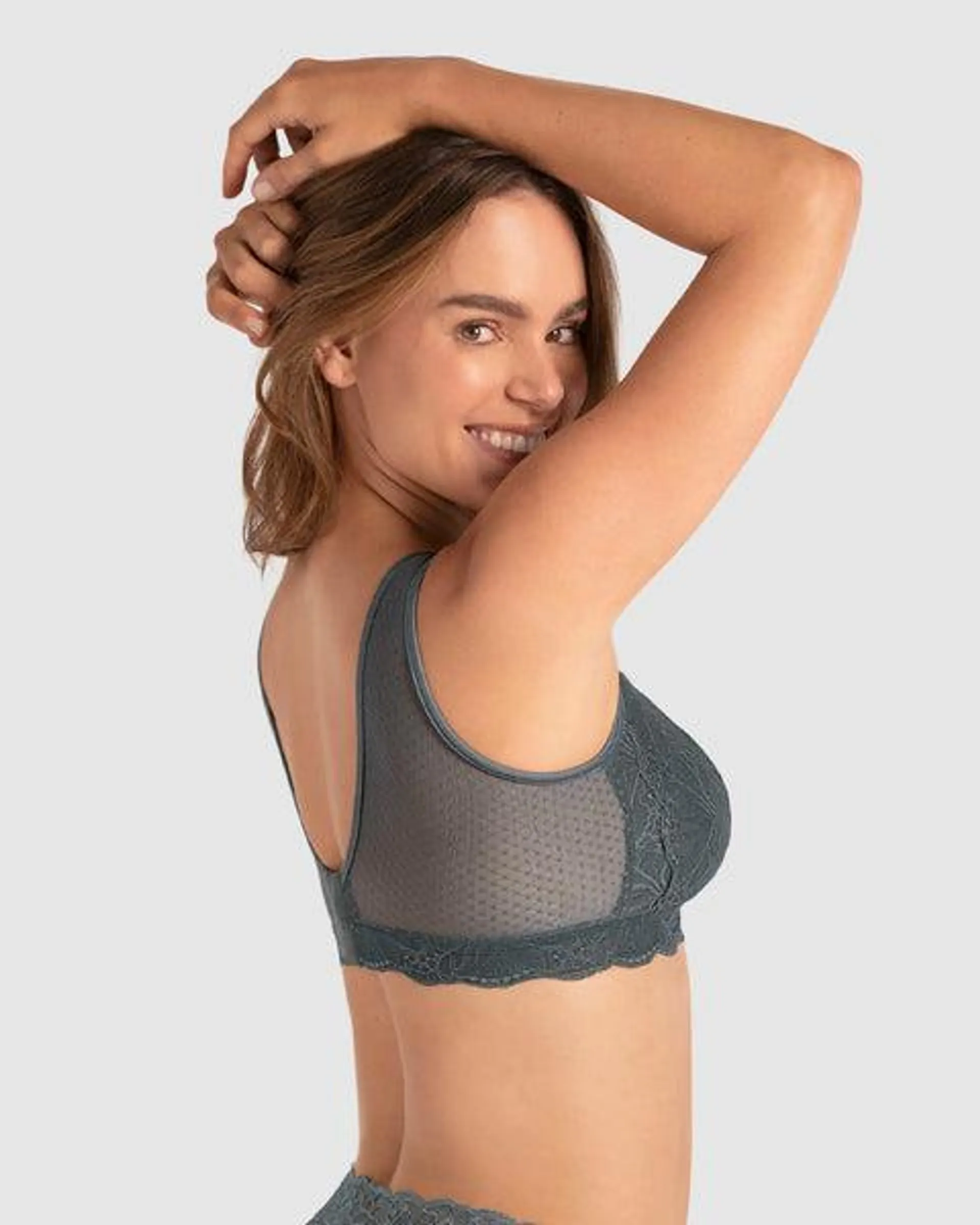 Bralette multiusos Sexy Siempre en encaje ideal para prótesis de mastectomía