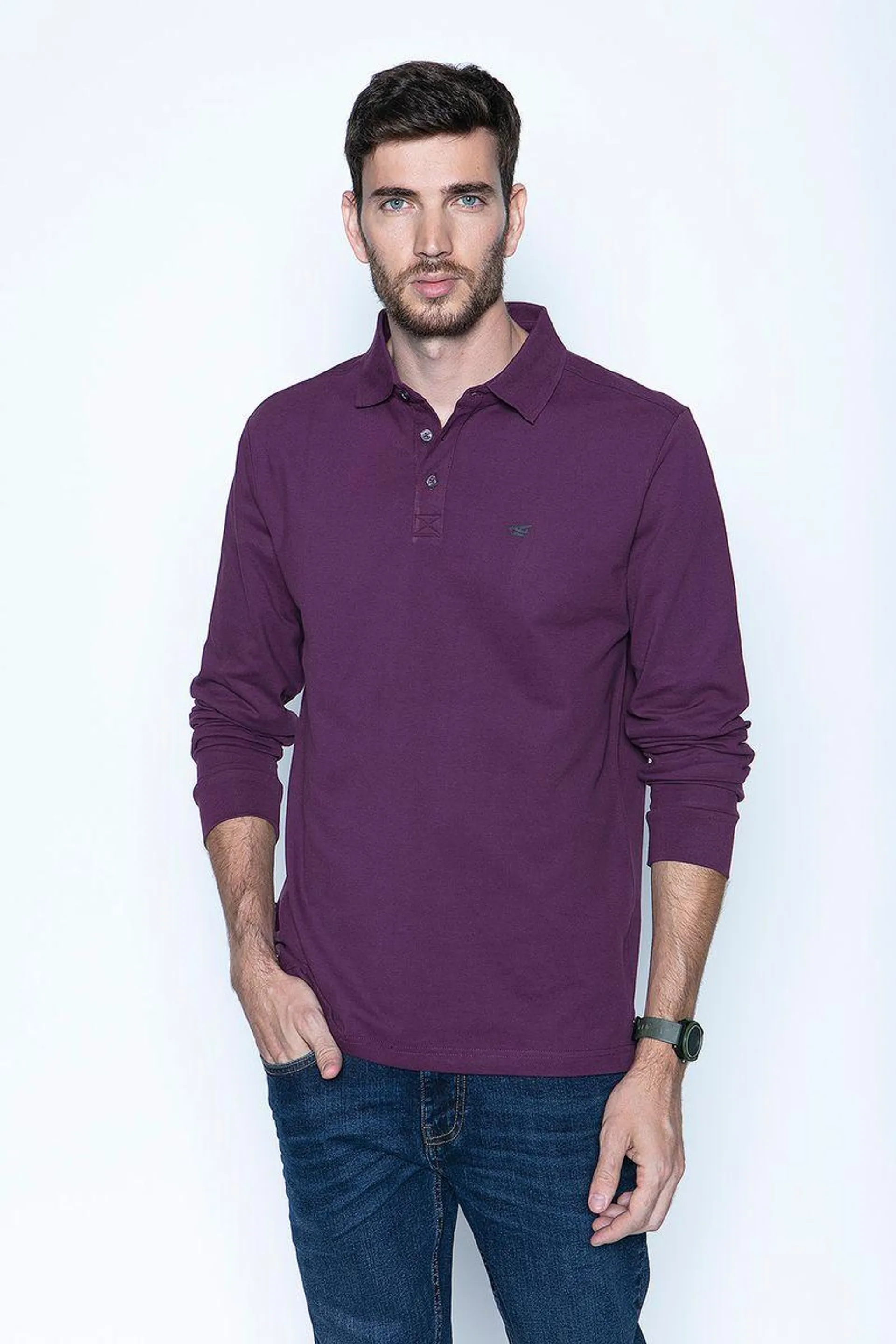 Polera Polo Ml Grape