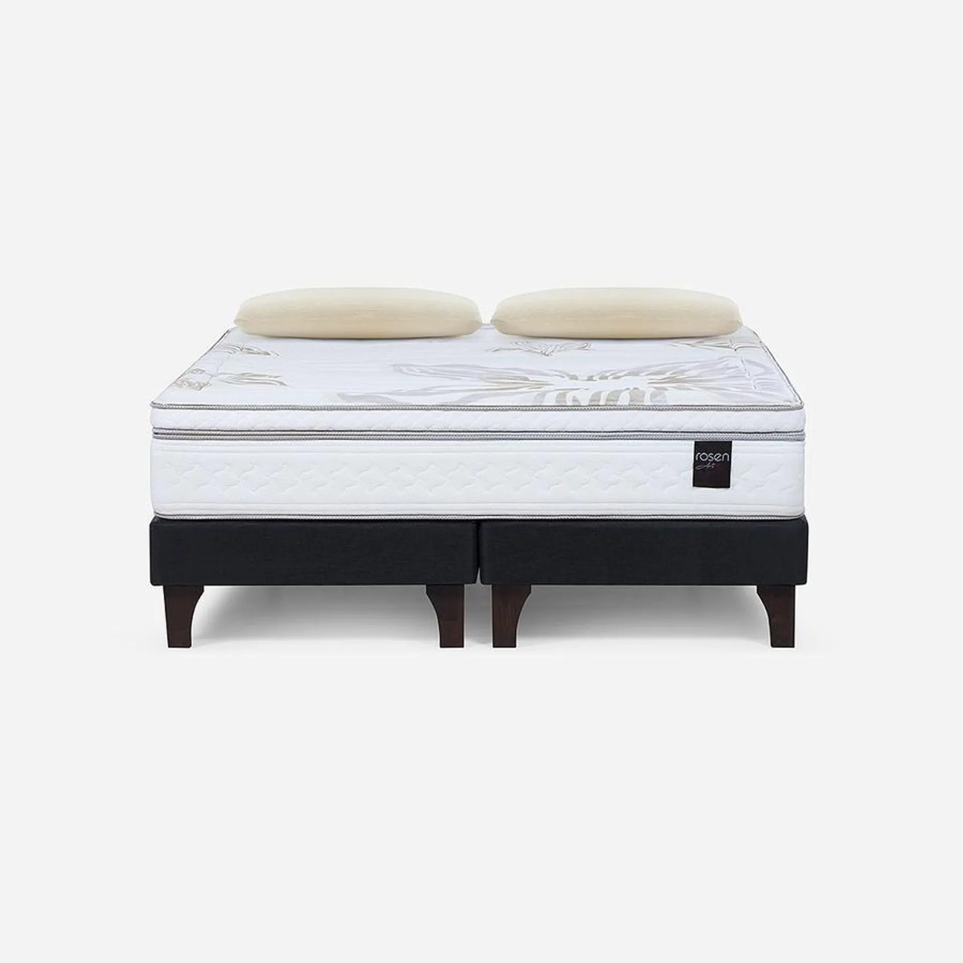 Cama Art 4 King + Almohadas Esencial