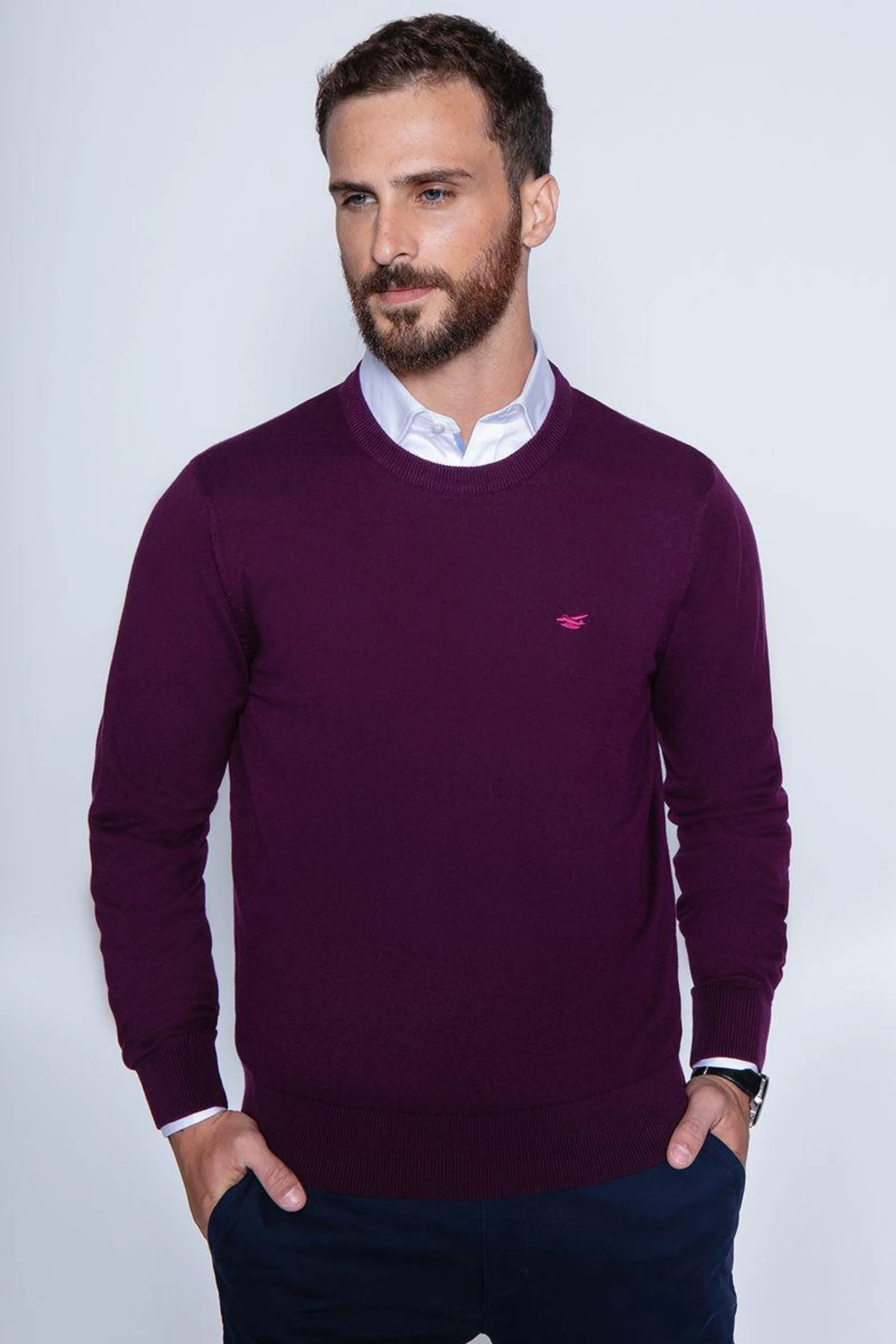 Sweater Round Neck Paris Grape