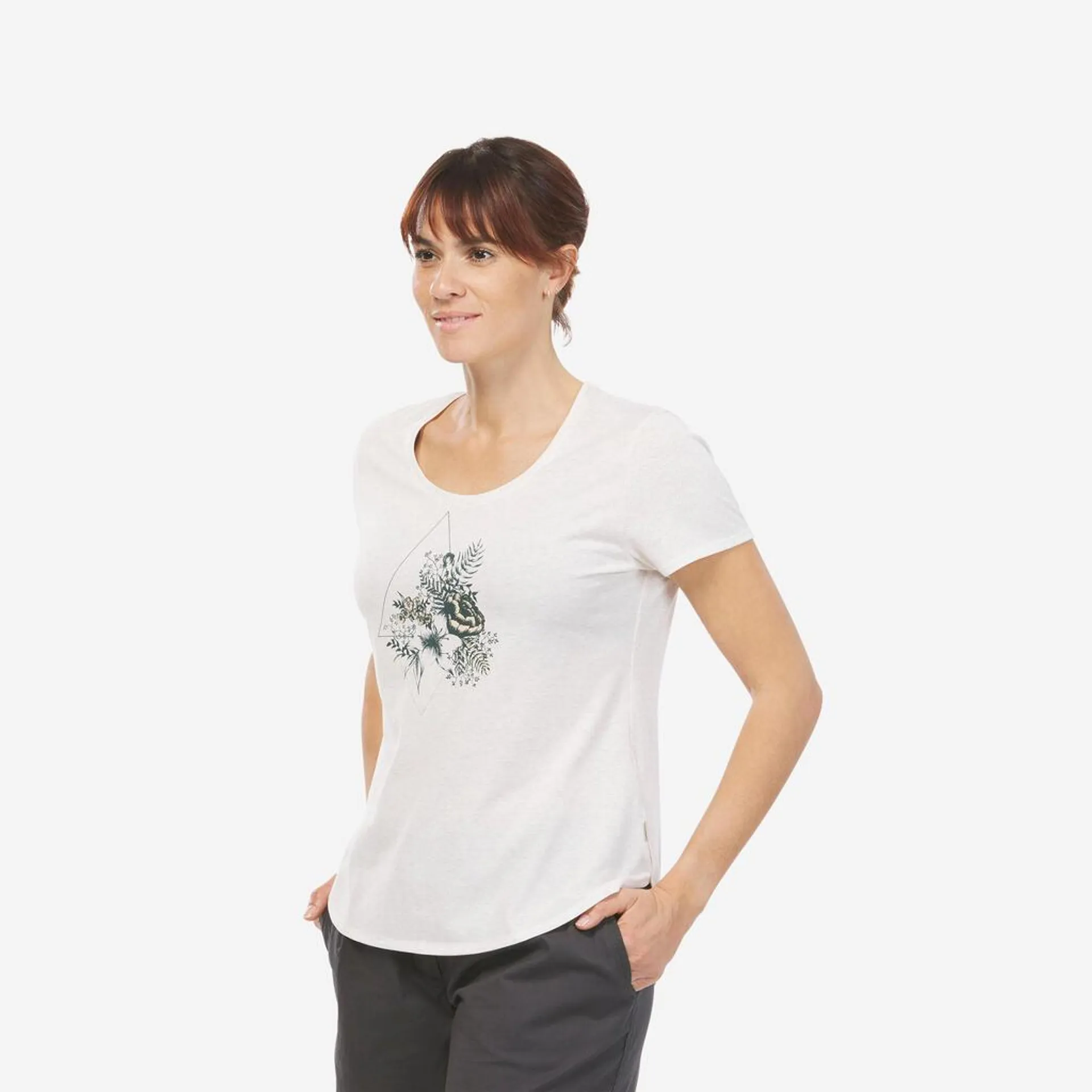 POLERA DE SENDERISMO - NH500 - MUJER