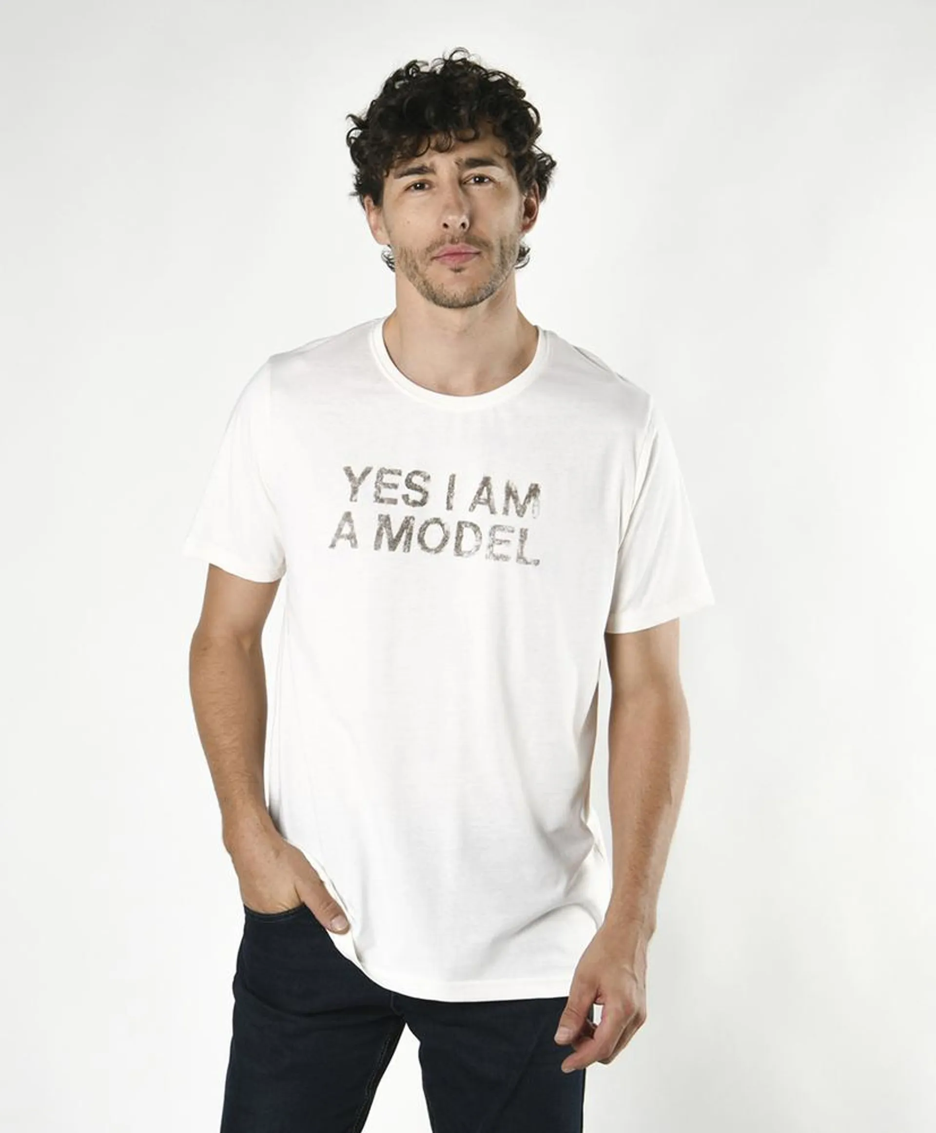 Polera hombre frase model