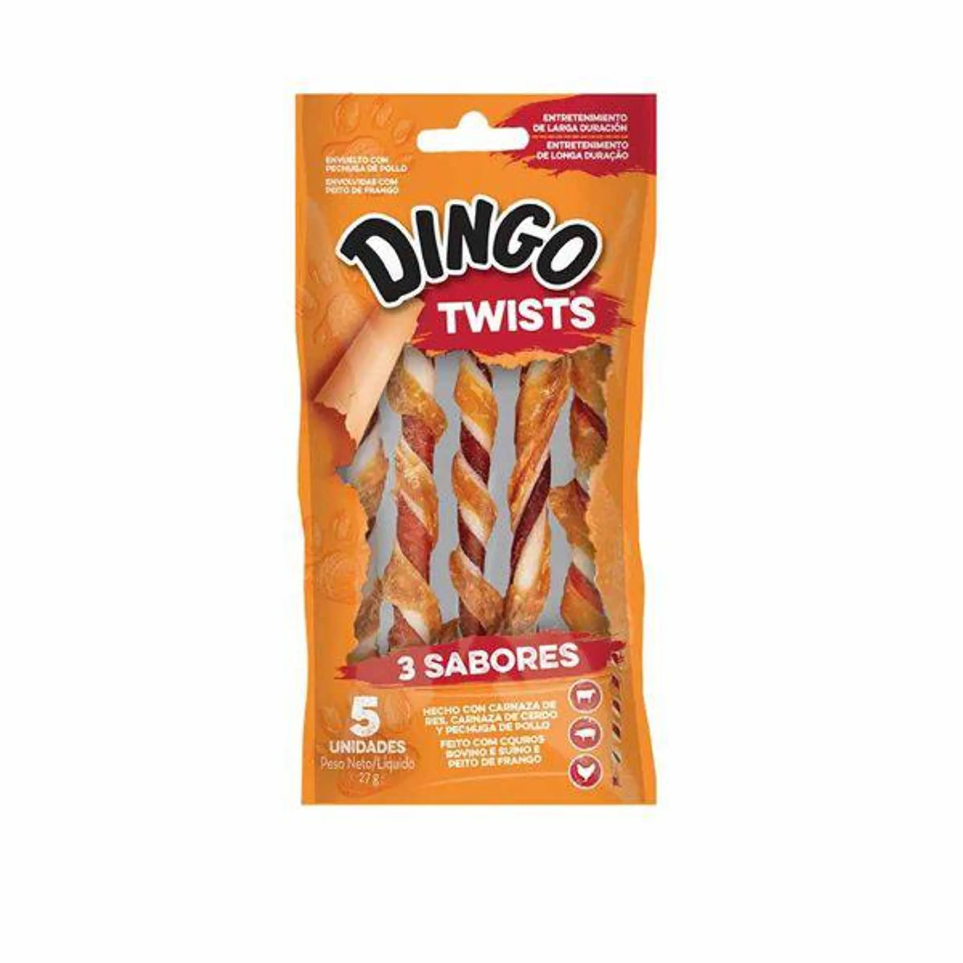 Dingo Triple Flavor Twist 5 unidades