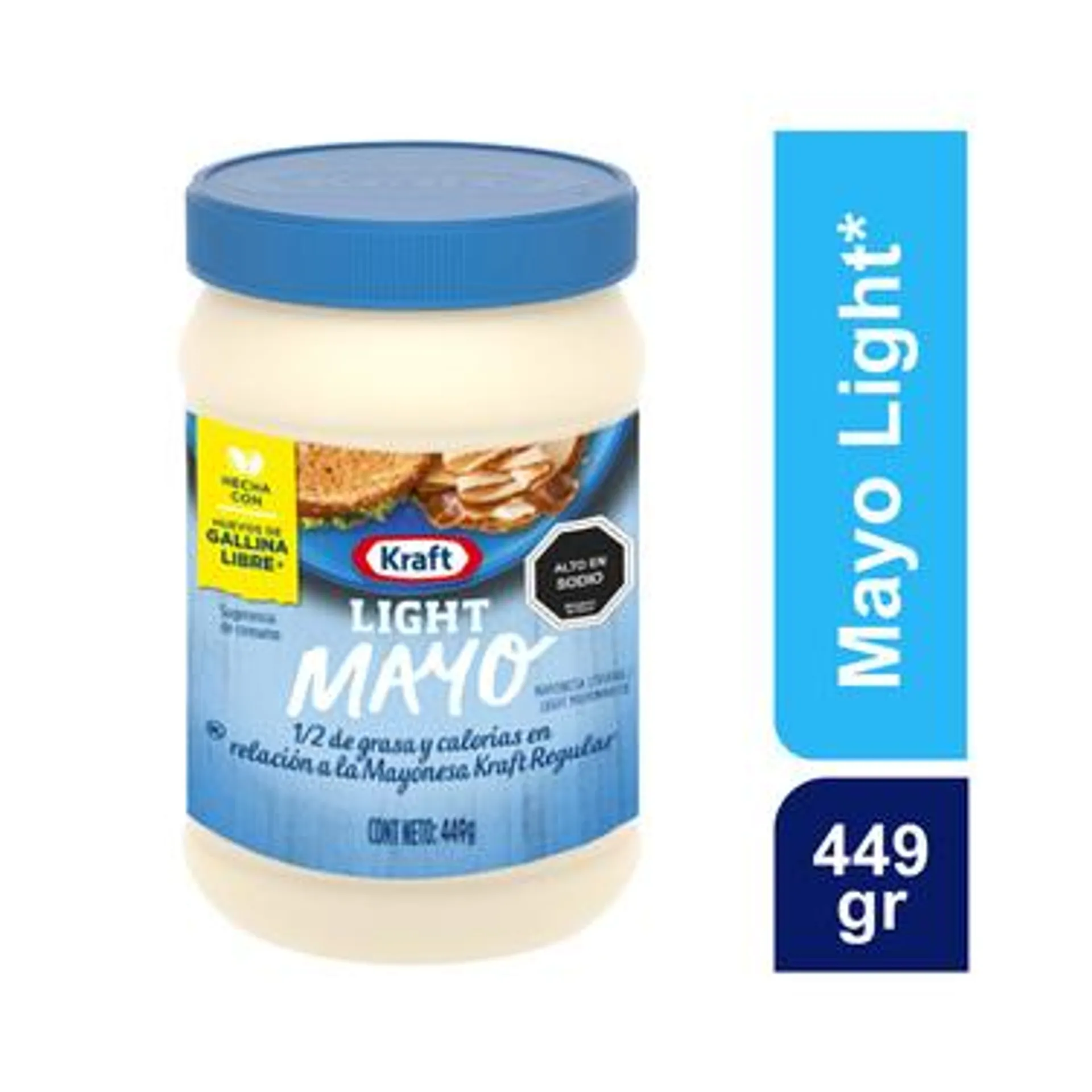 Mayonesa Kraft Light Pote 449 ml