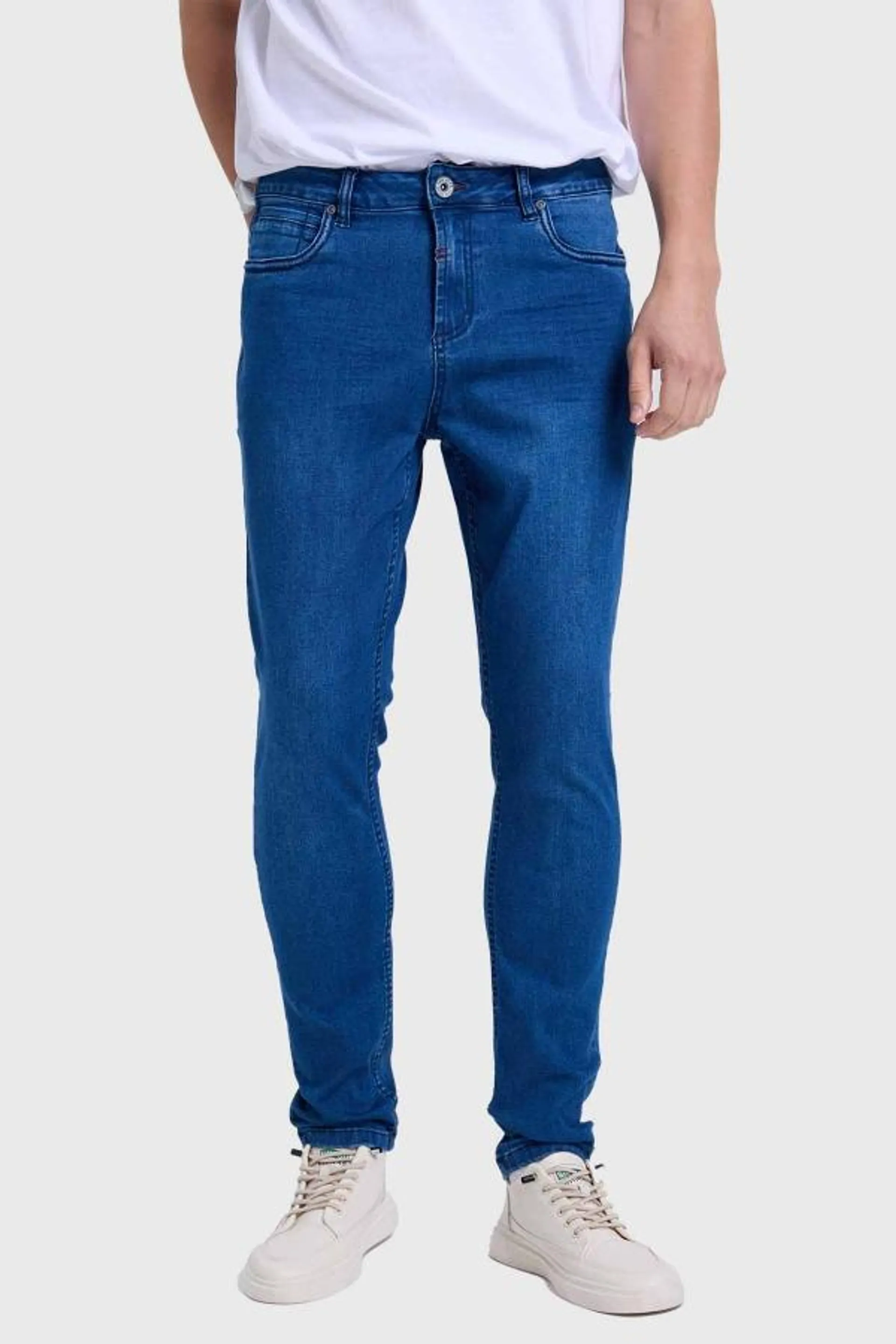 Jeans hombre skinny 101 azul oscuro