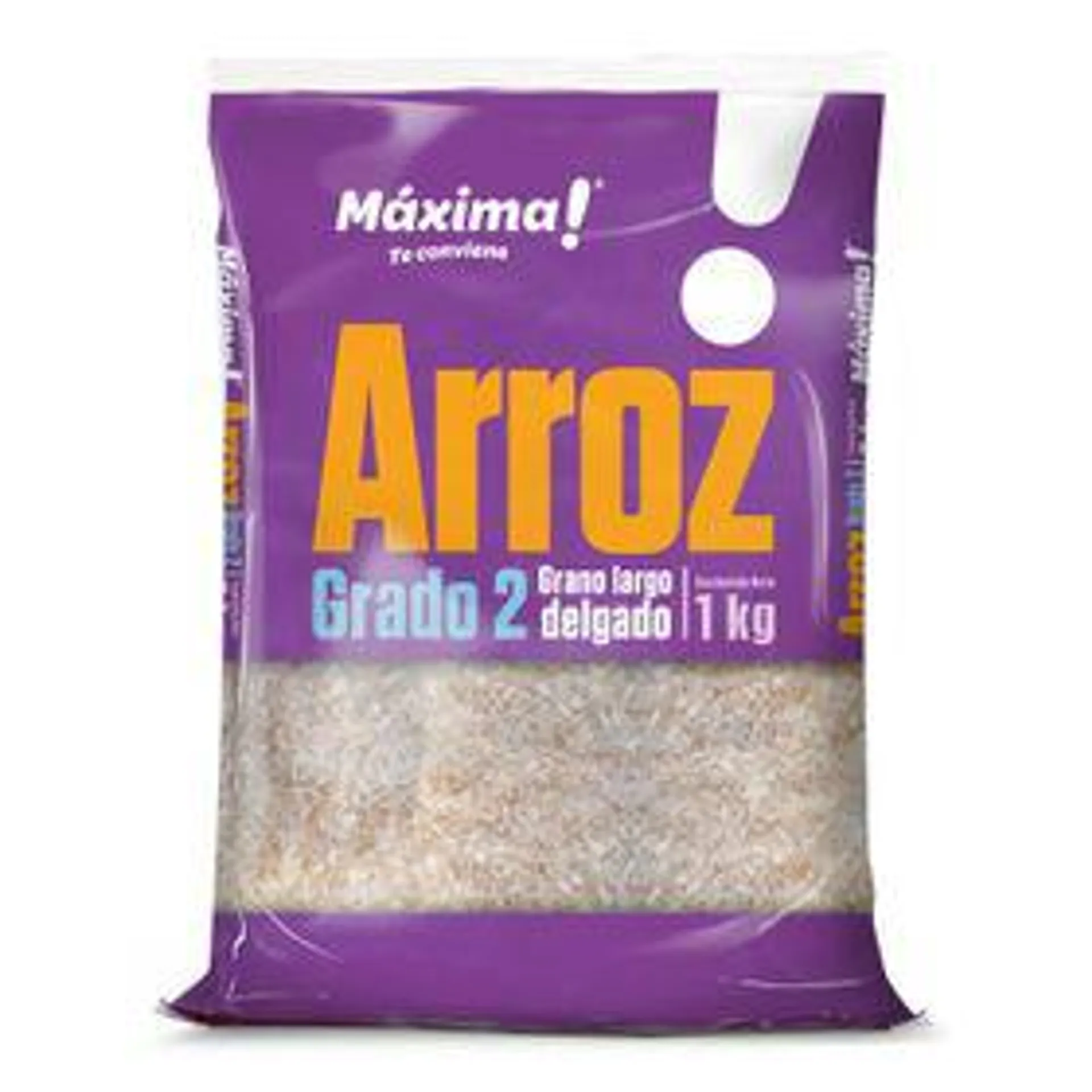 Arroz grado 2 Maxima 1 kg, grano largo angosto