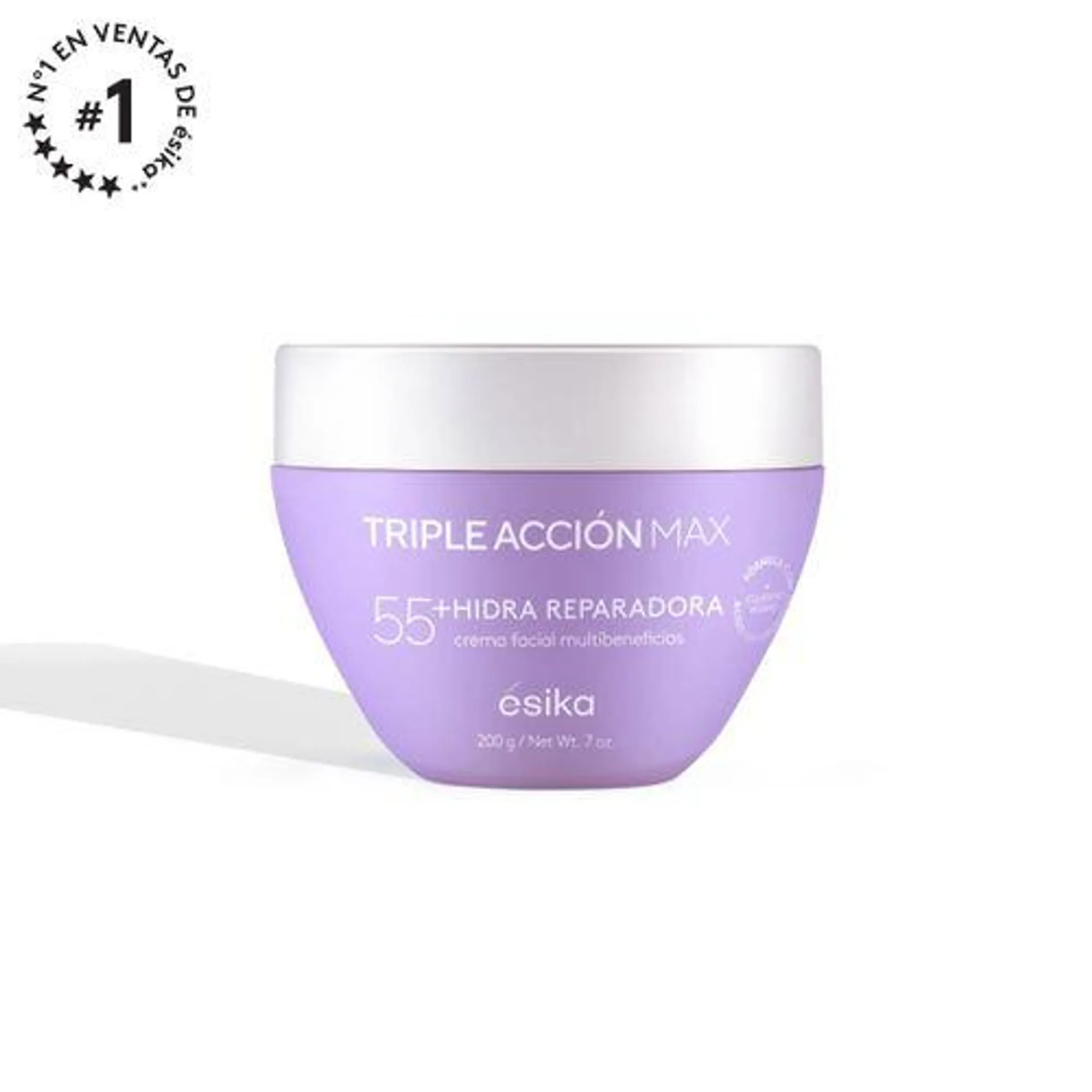 Crema facial Hidra Reparadora Triple Acción Max 55+ 200g