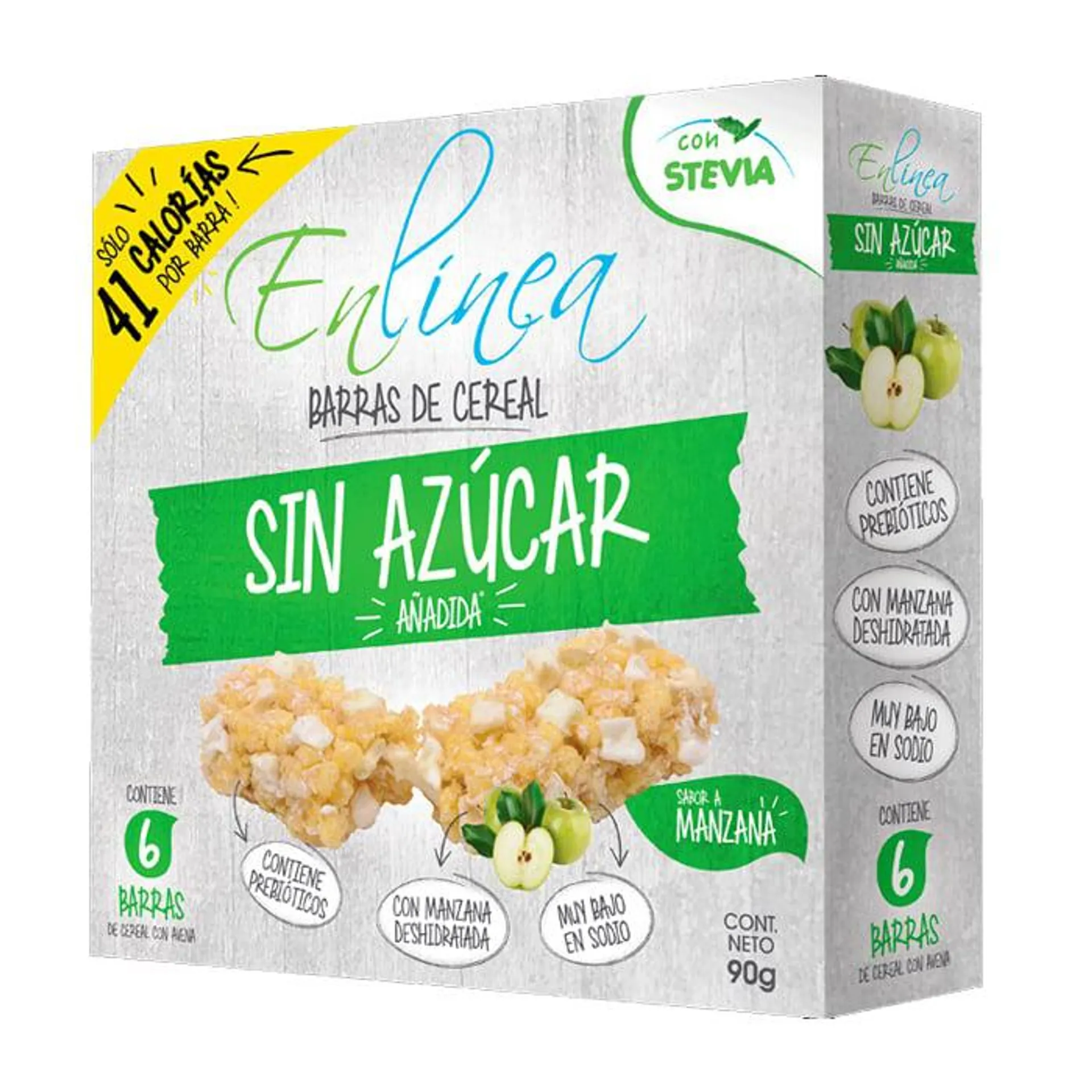 Cereal En Linea Barra Manzana 90 Grs