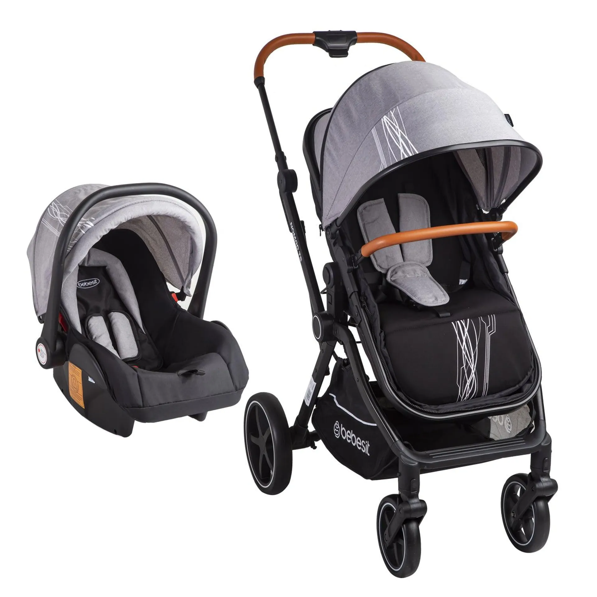 Coche Travel System Nomad Gris