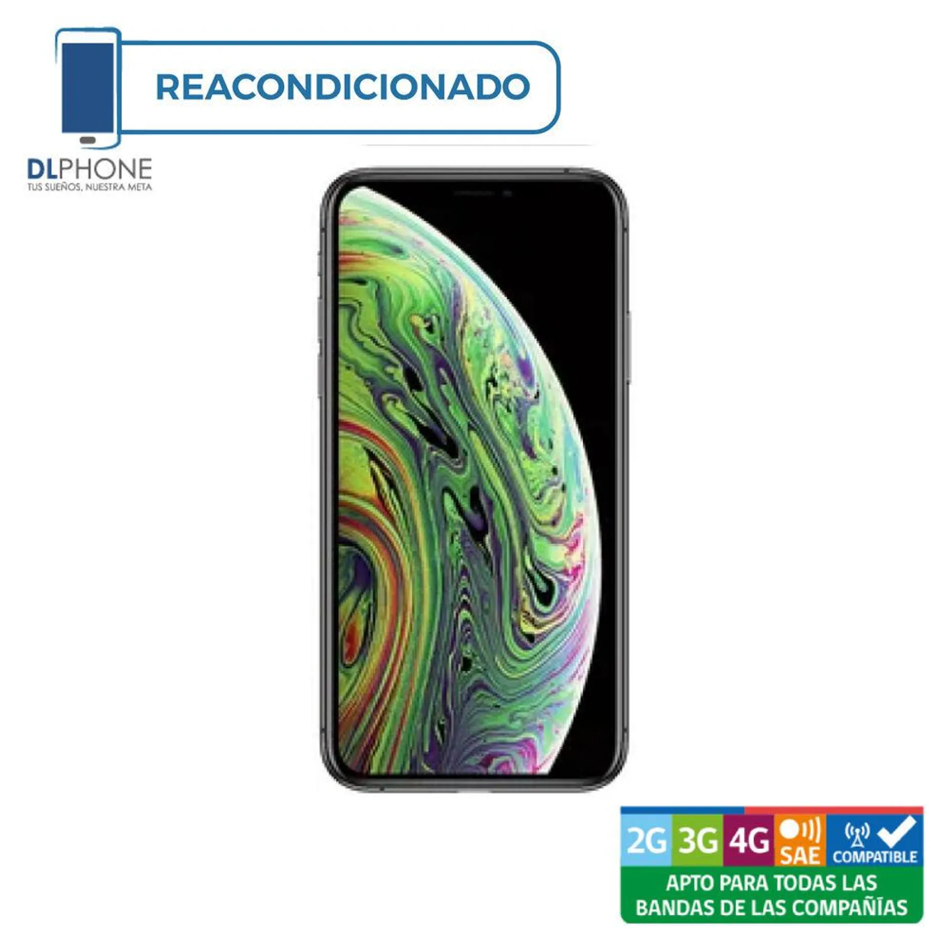 Iphone Xs Max 64gb Negro Reacondicionado