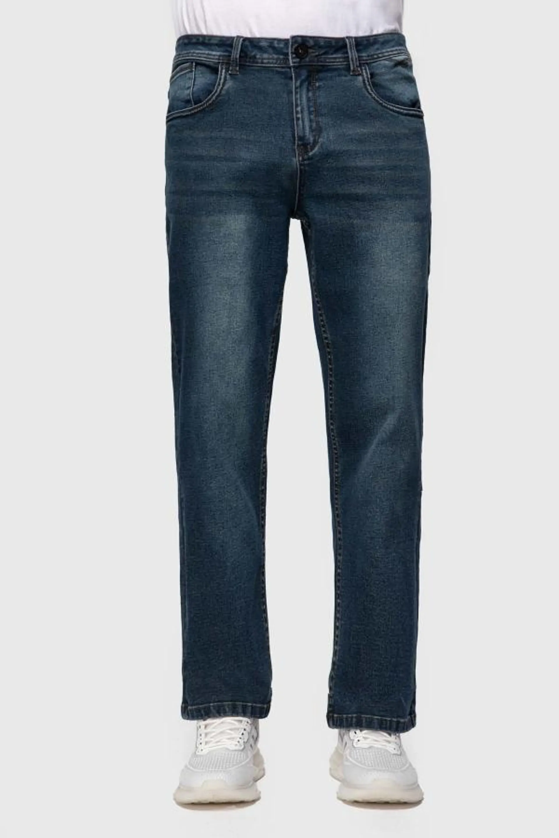 Jeans straight 605 azul oscuro