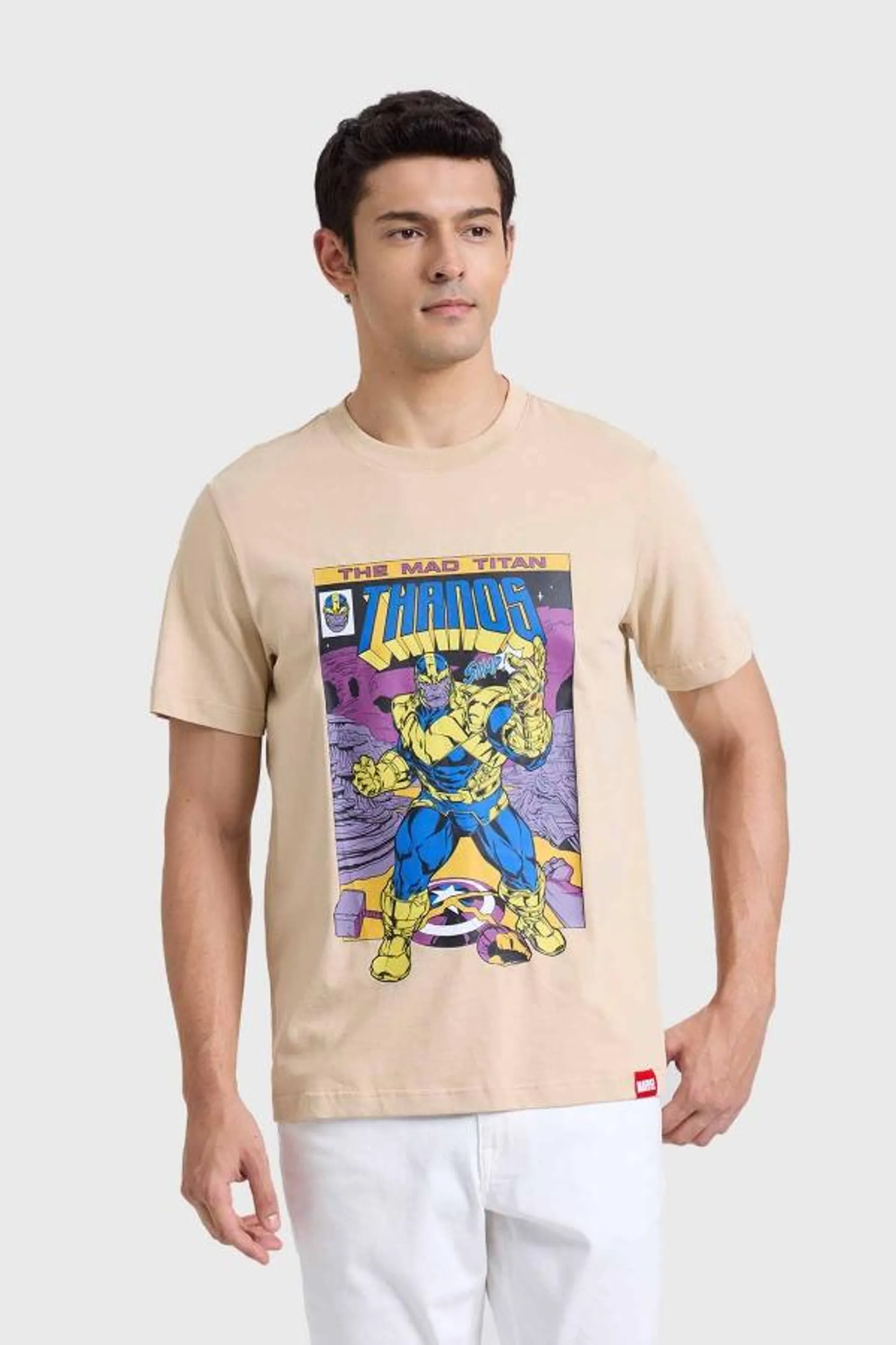 Polera hombre thanos beige