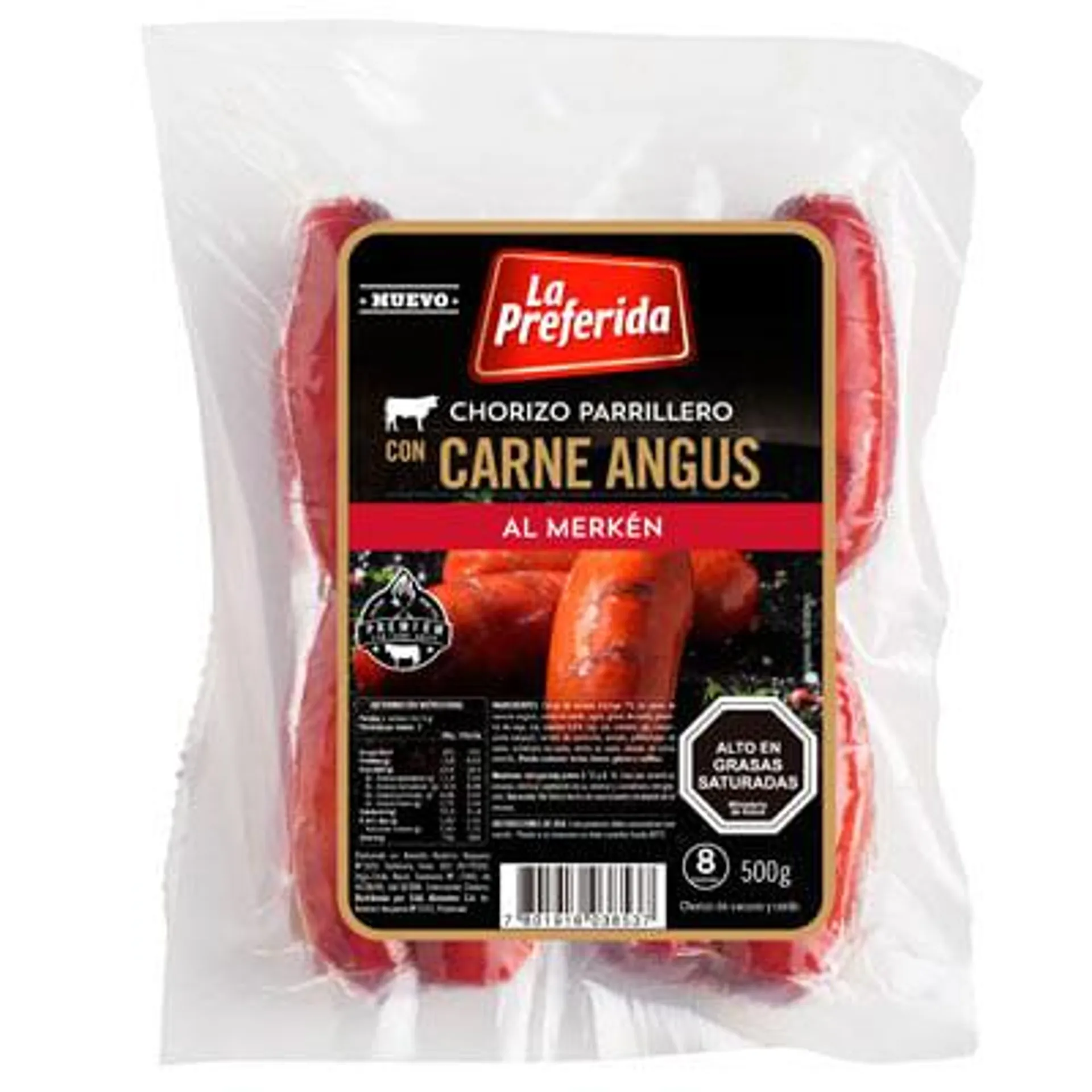 Chorizo angus La Preferida al merken 500 g