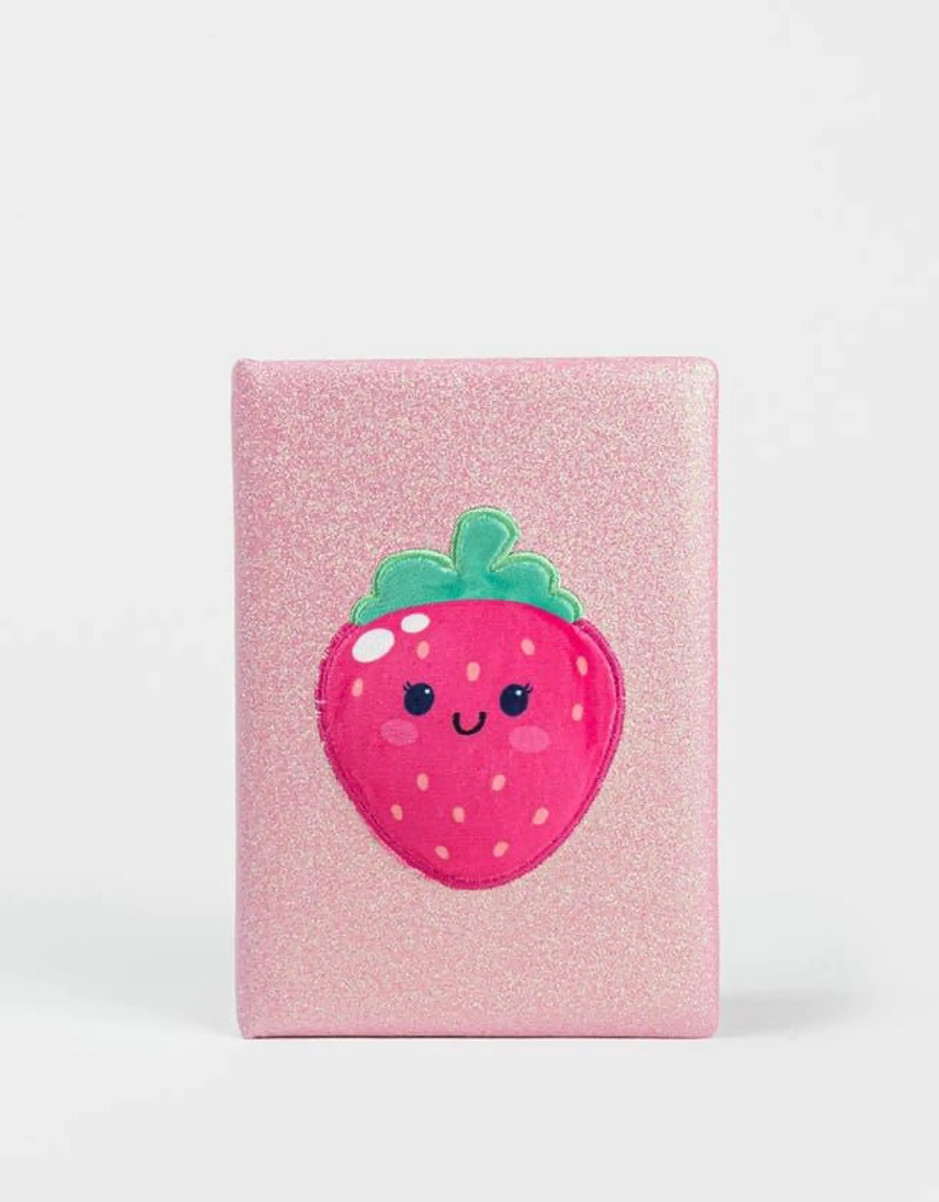 Cuaderno a5 con glitter "berry"