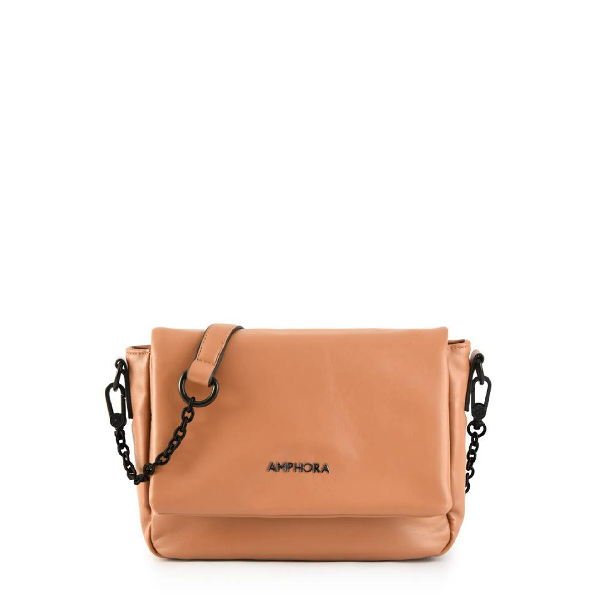 Cartera bandolera mediana aubry camel