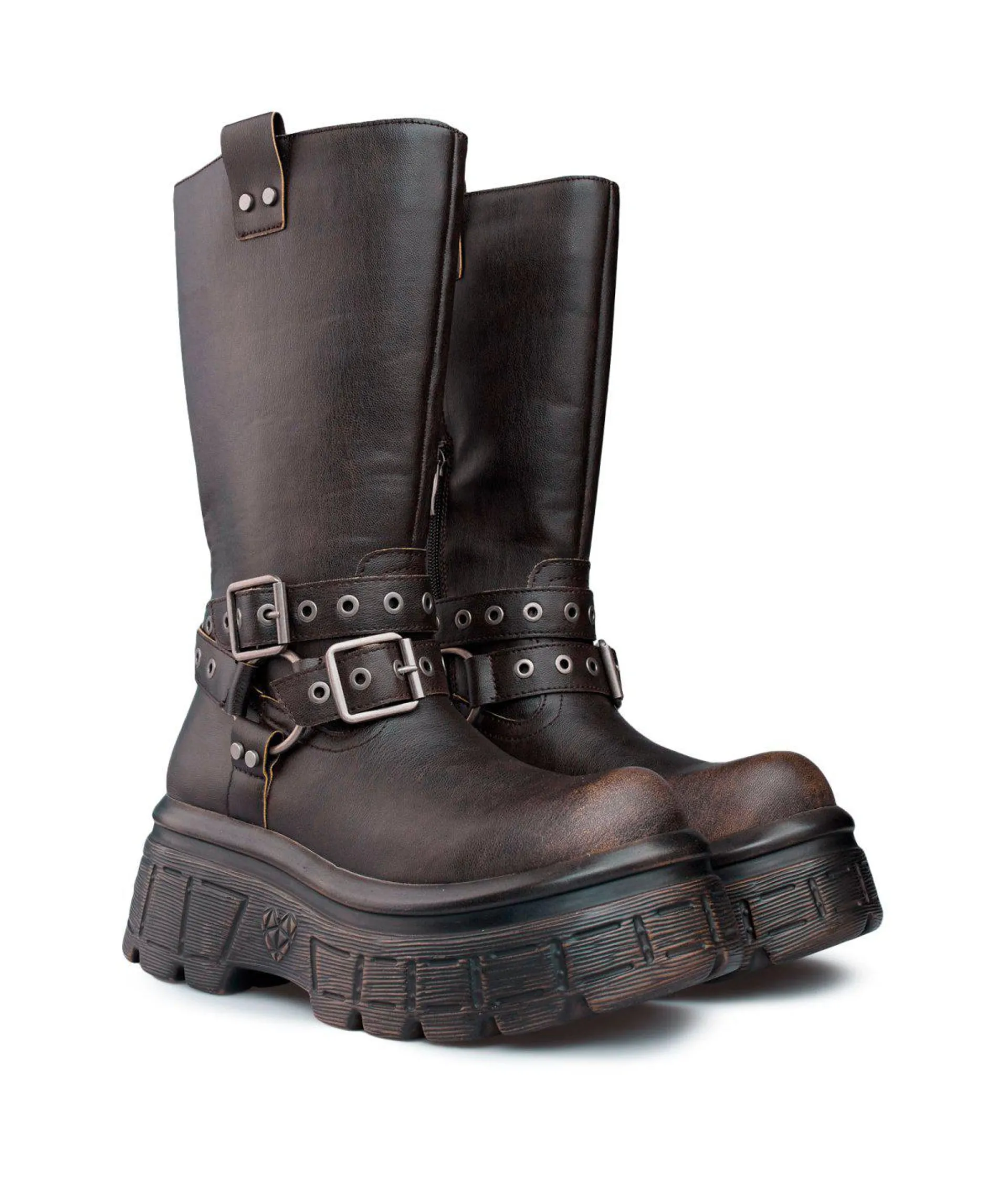 Botas Mujer 6061 Efecto Cuero