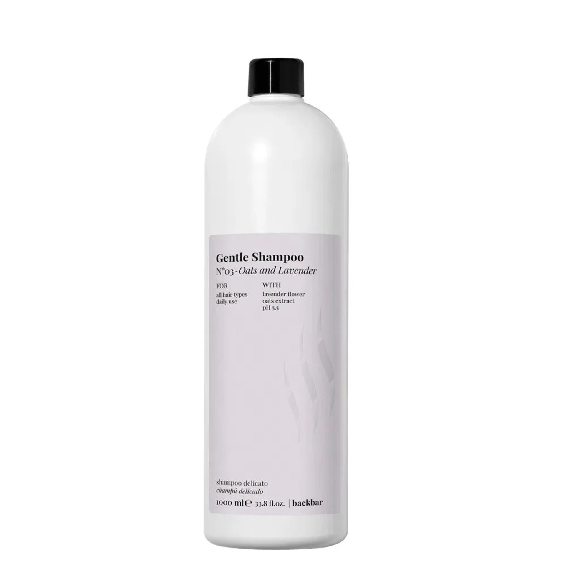 Back Bar Gentle Shampoo- Oats And Lavender 1000ml