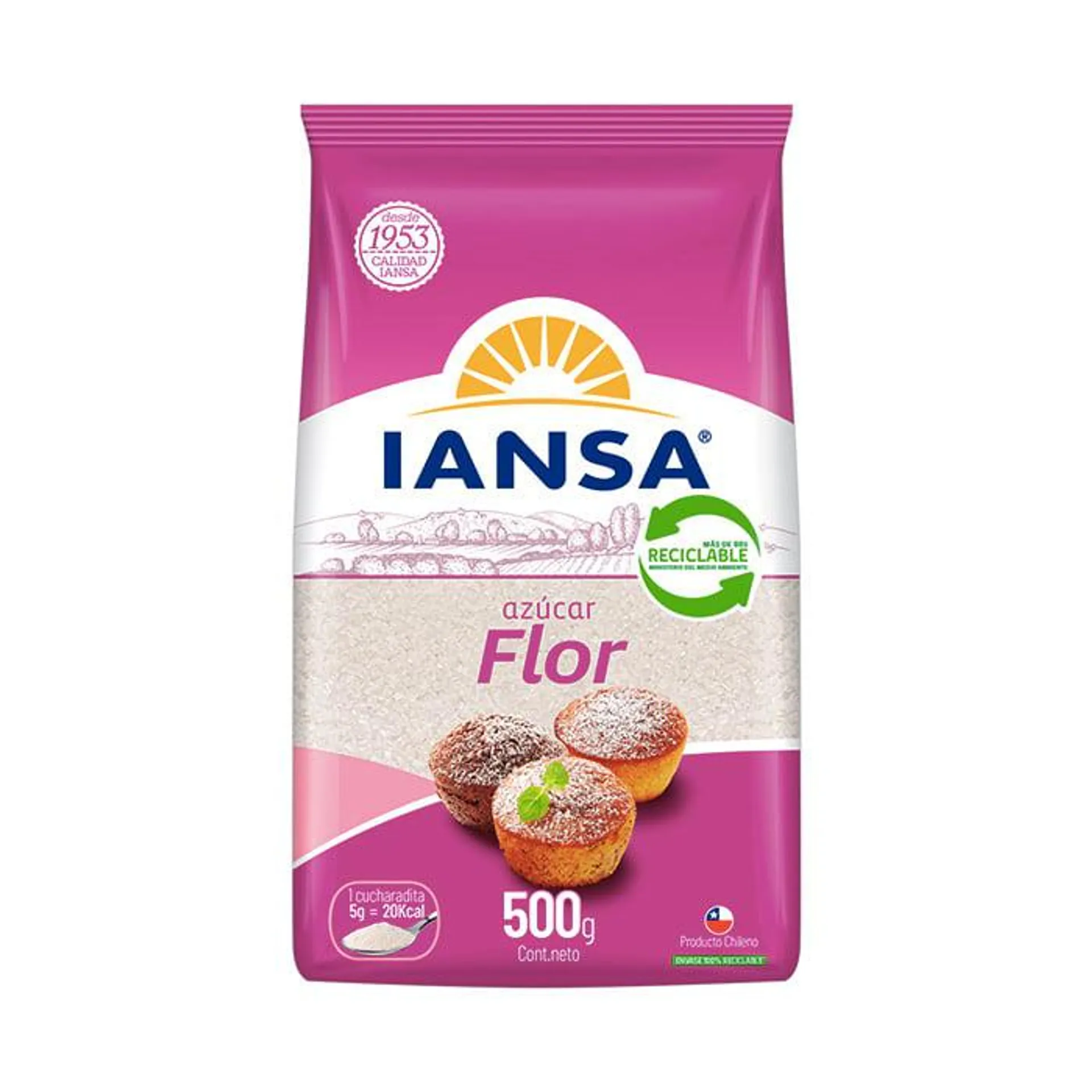 Azúcar Flor Iansa 500 gr