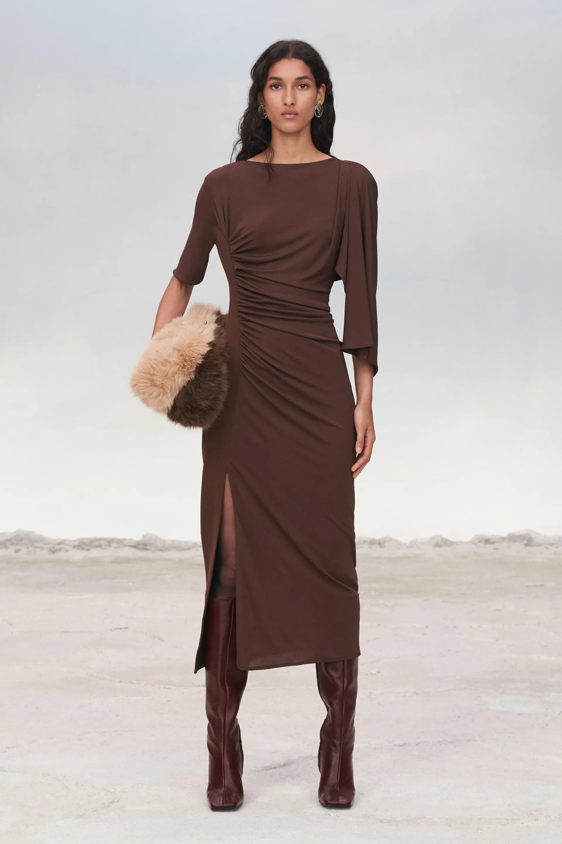 VESTIDO MIDI DRAPEADO LIMITED EDITION