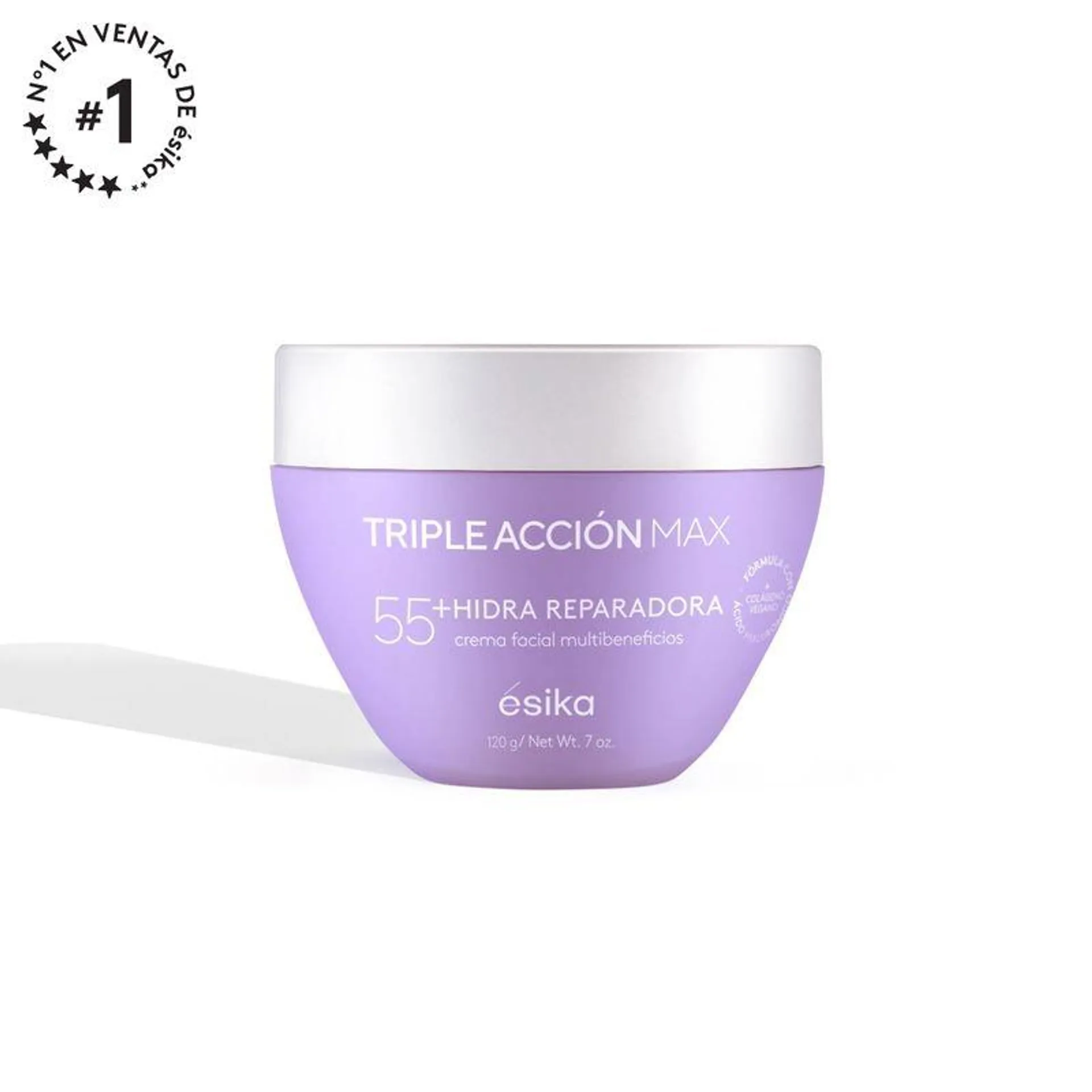 Crema facial Hidra Reparadora Triple Acción Max 55+ 120g