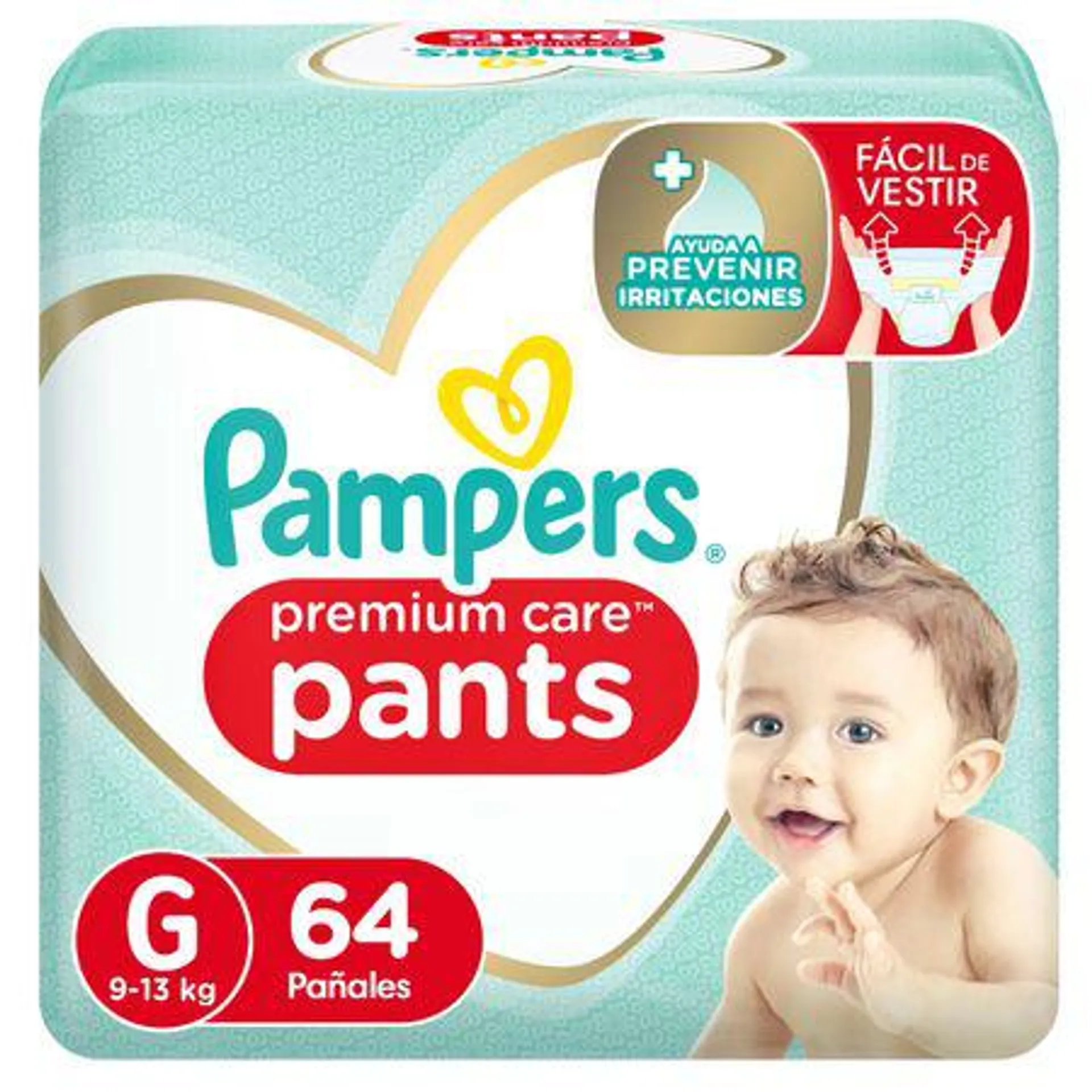 Pañales Pampers Premium Care Pants Talla G 64 un.