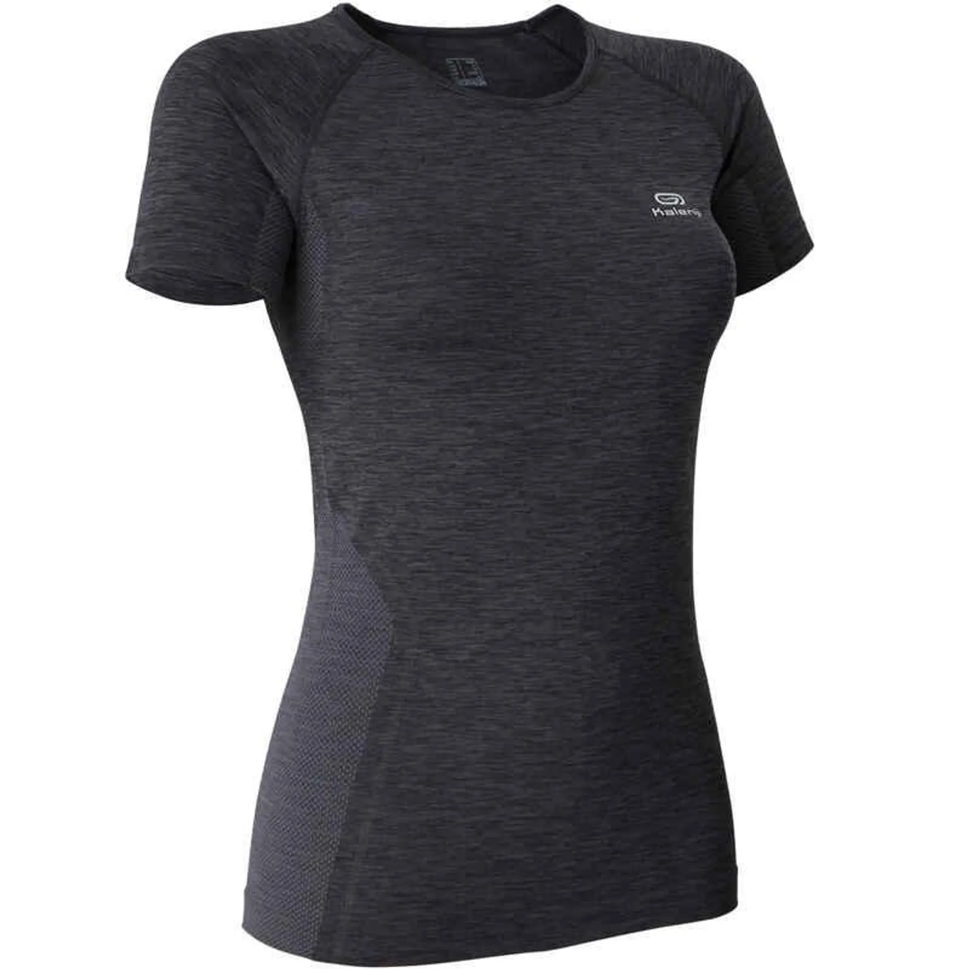 CAMISETA RUNNING MUJER KIPRUN SKINCARE NEGRO