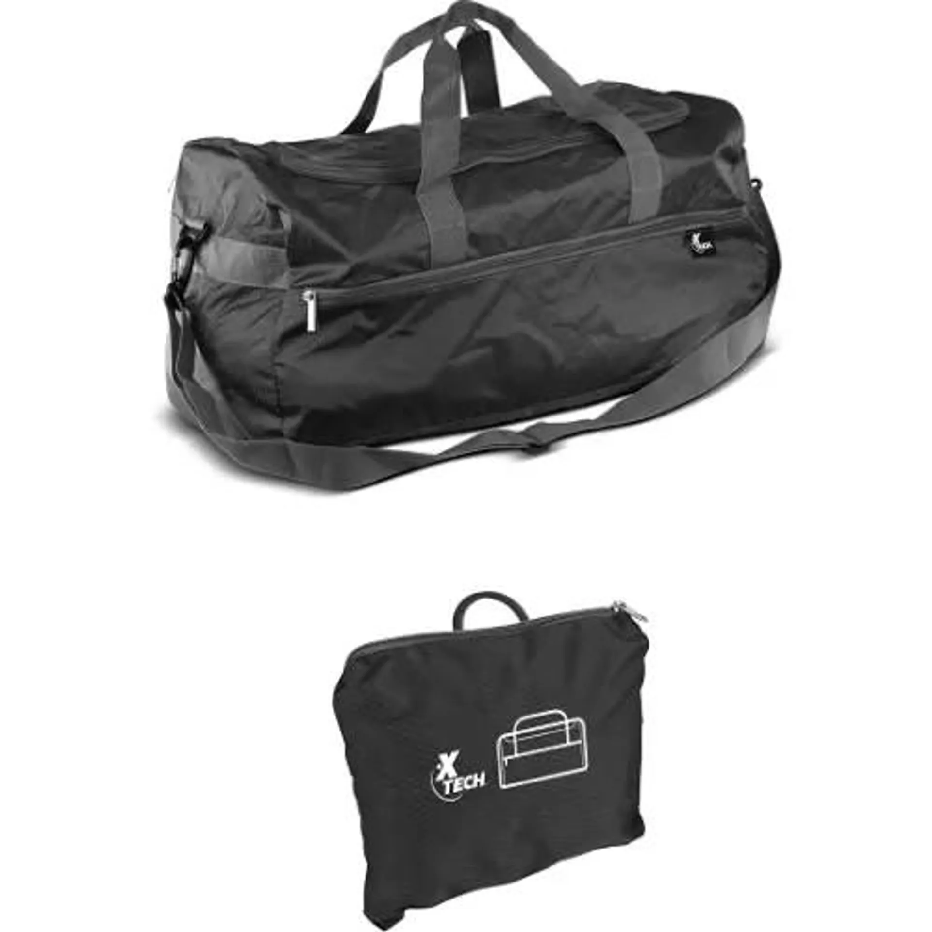 Bolso plegable/cierres resistentes /cap:10Kg / negro XTB-095B