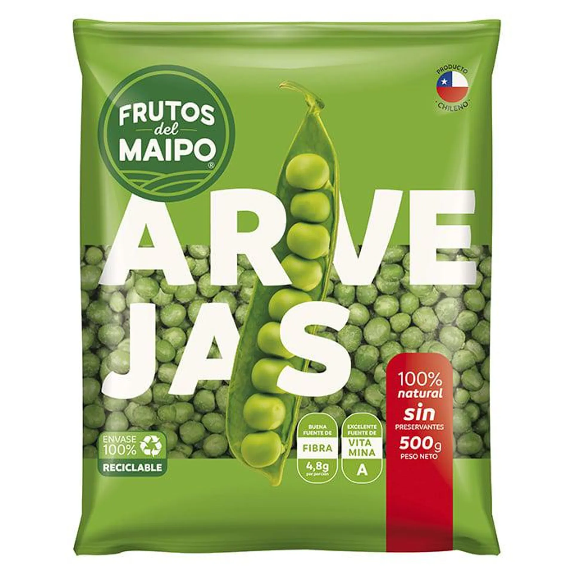 Arvejas Frutos Del Maipo 500 gr