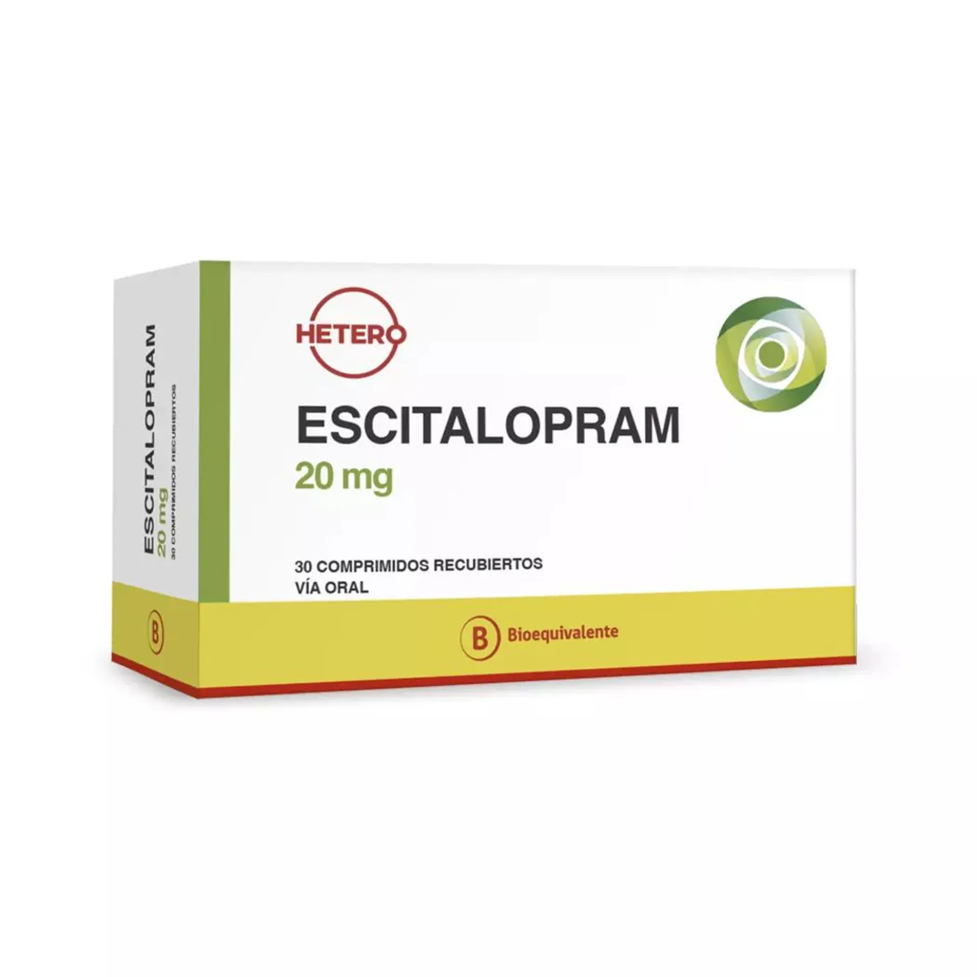 Escitalopram (B) 20mg 30 Comprimidos Recubiertos