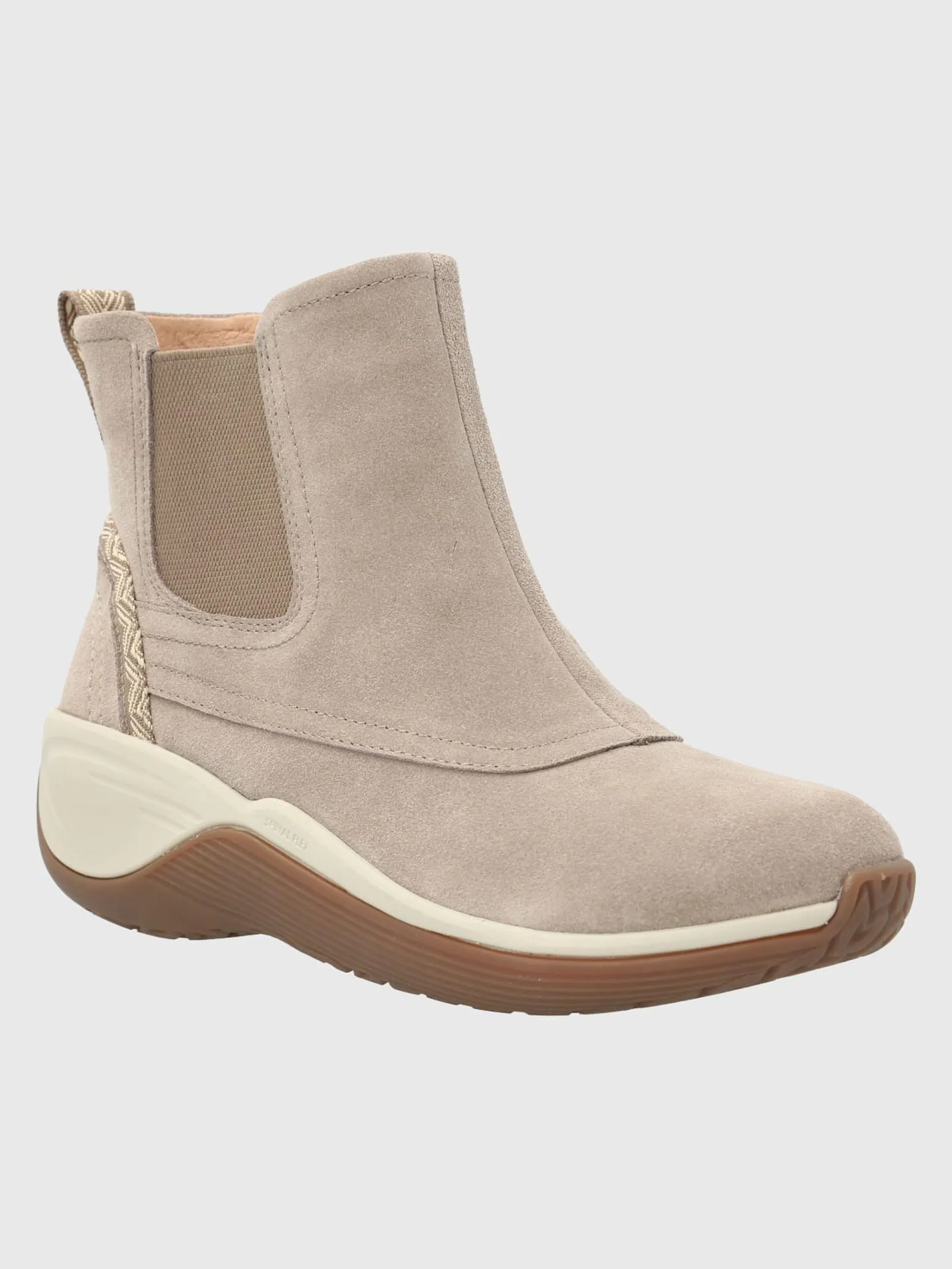 Botin Cuero Mujer Spinal Rug Chelsea Beige