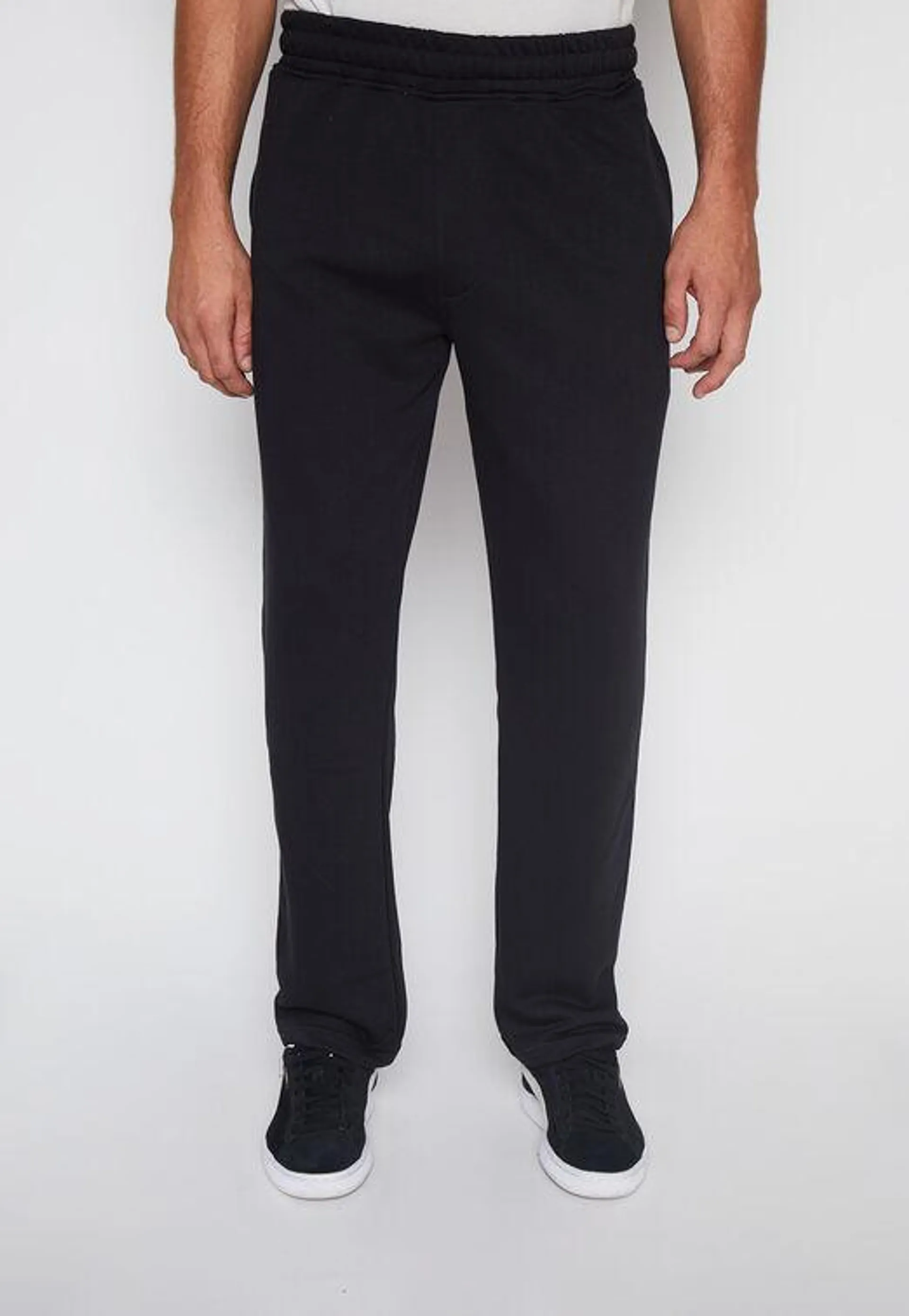 Pantalon Buzo Hombre Negro Basic Regular Family Shop