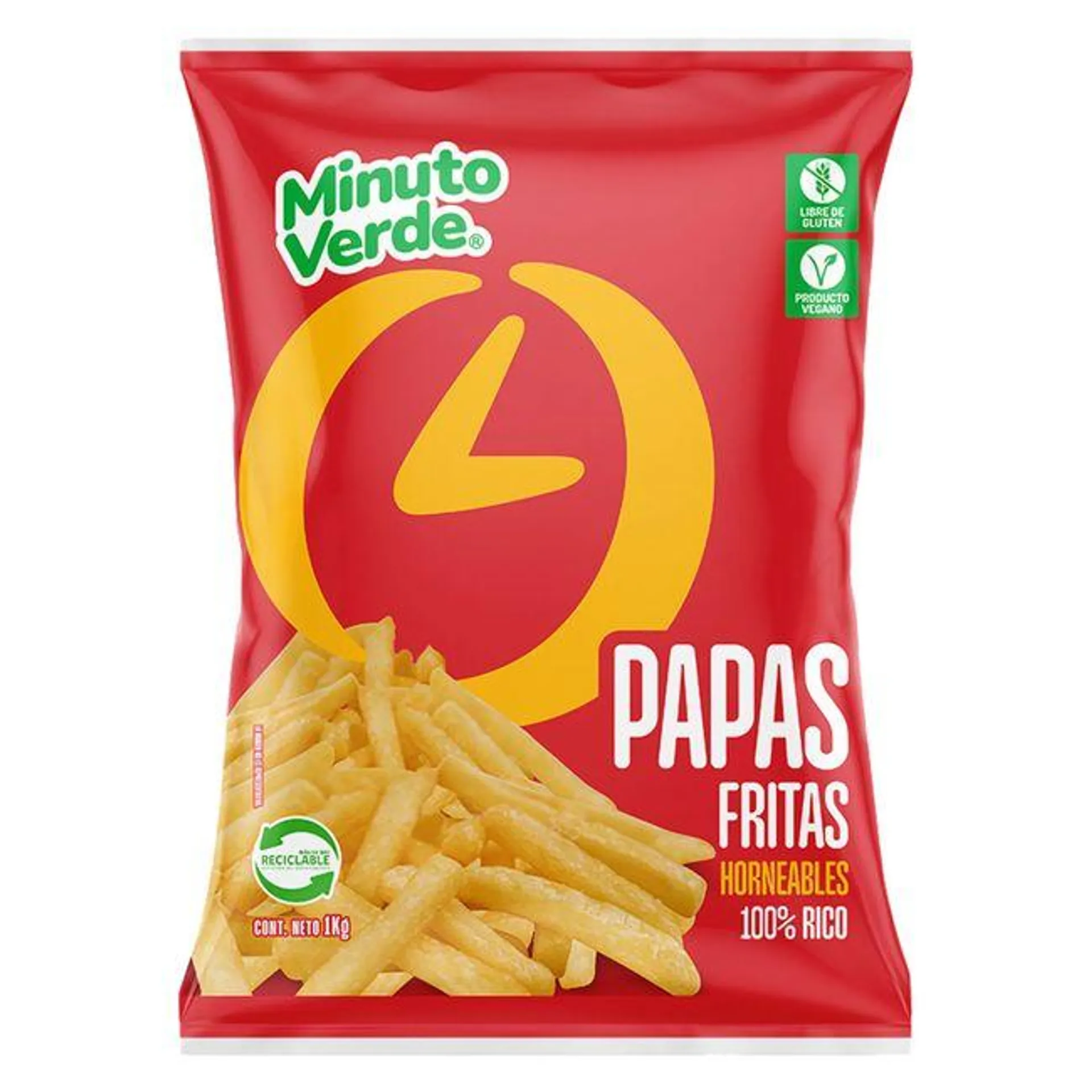 Papas Pre Fritas Minuto Verde 1 kg