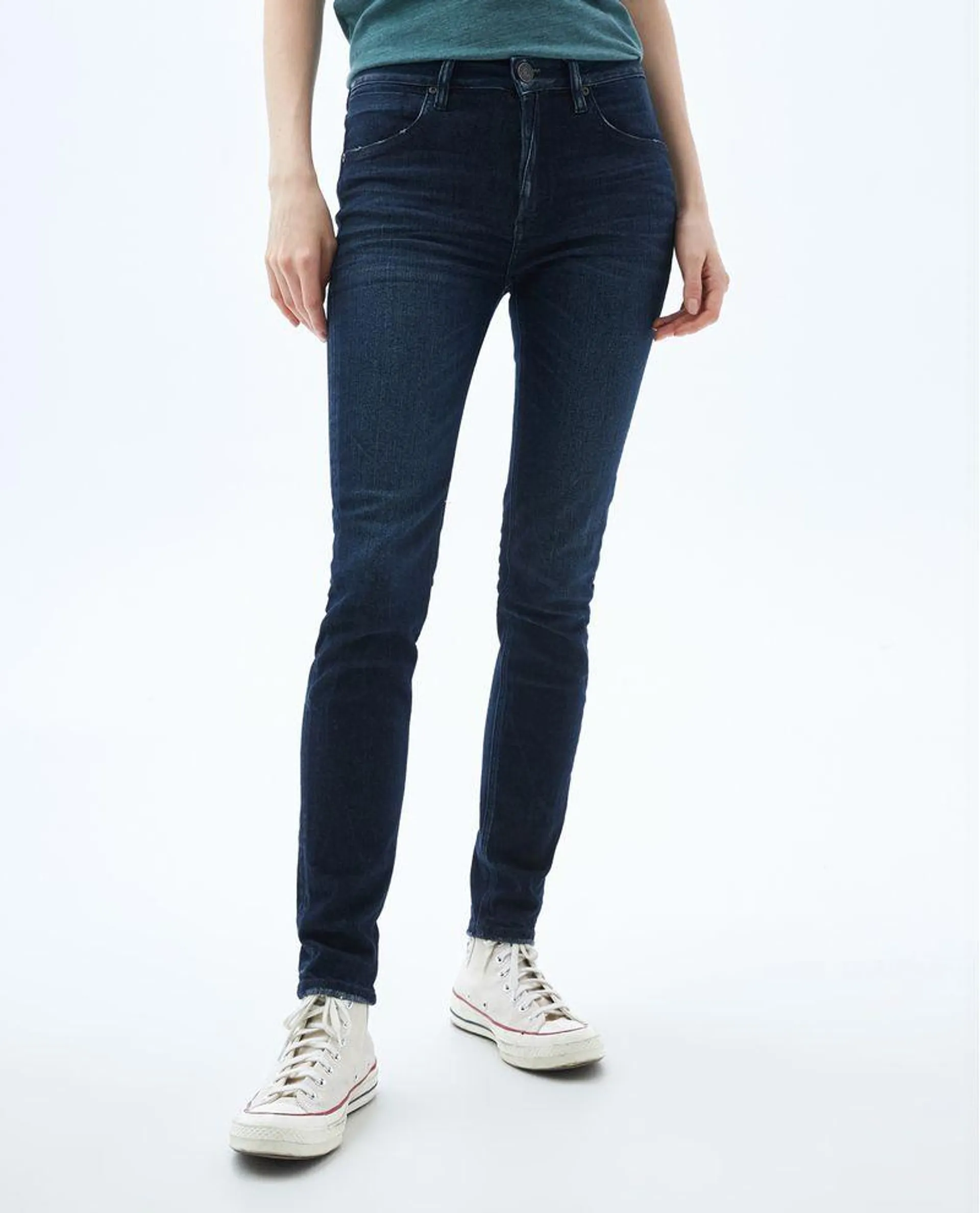 Jean Jegging tiro medio para mujer